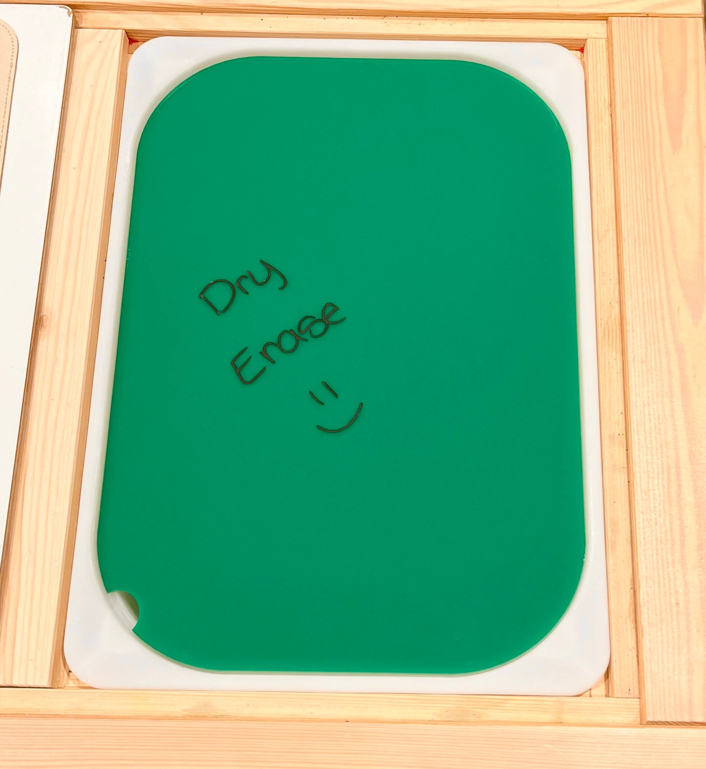 Coloured Acrylic Flisat Table Bin Lid - can be used as dry erase