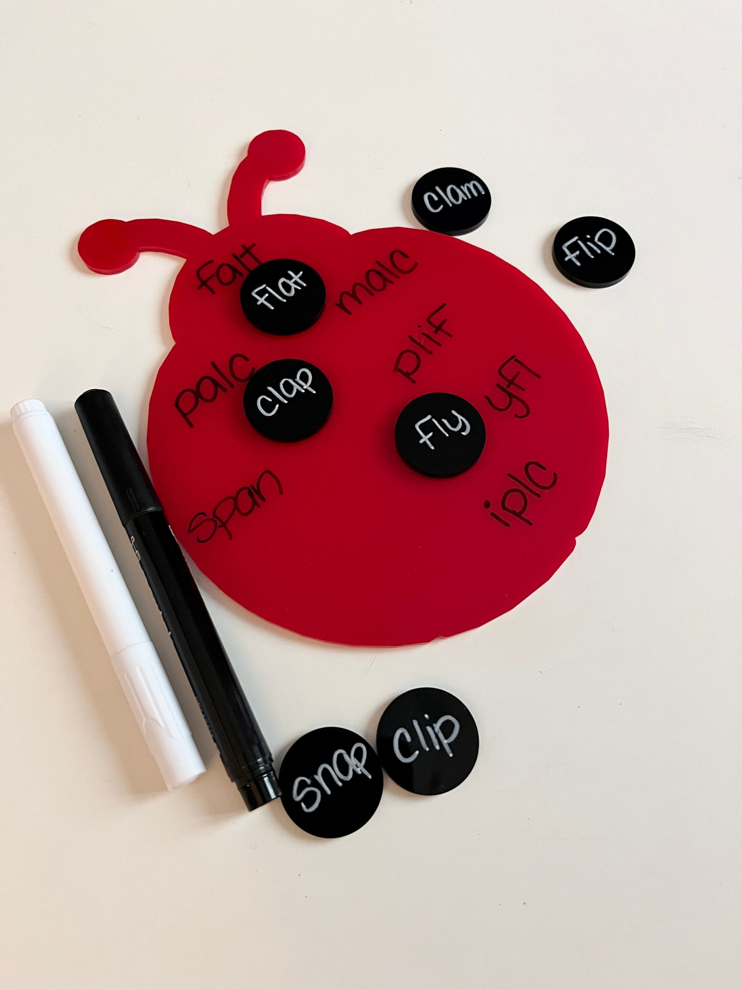 Little Dry Erasables - Ladybug with Dots