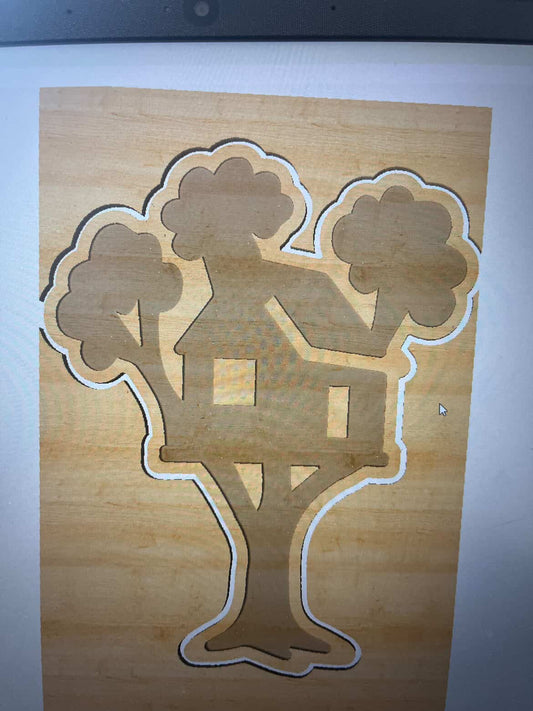 Tree House Plate / Sensory Tray