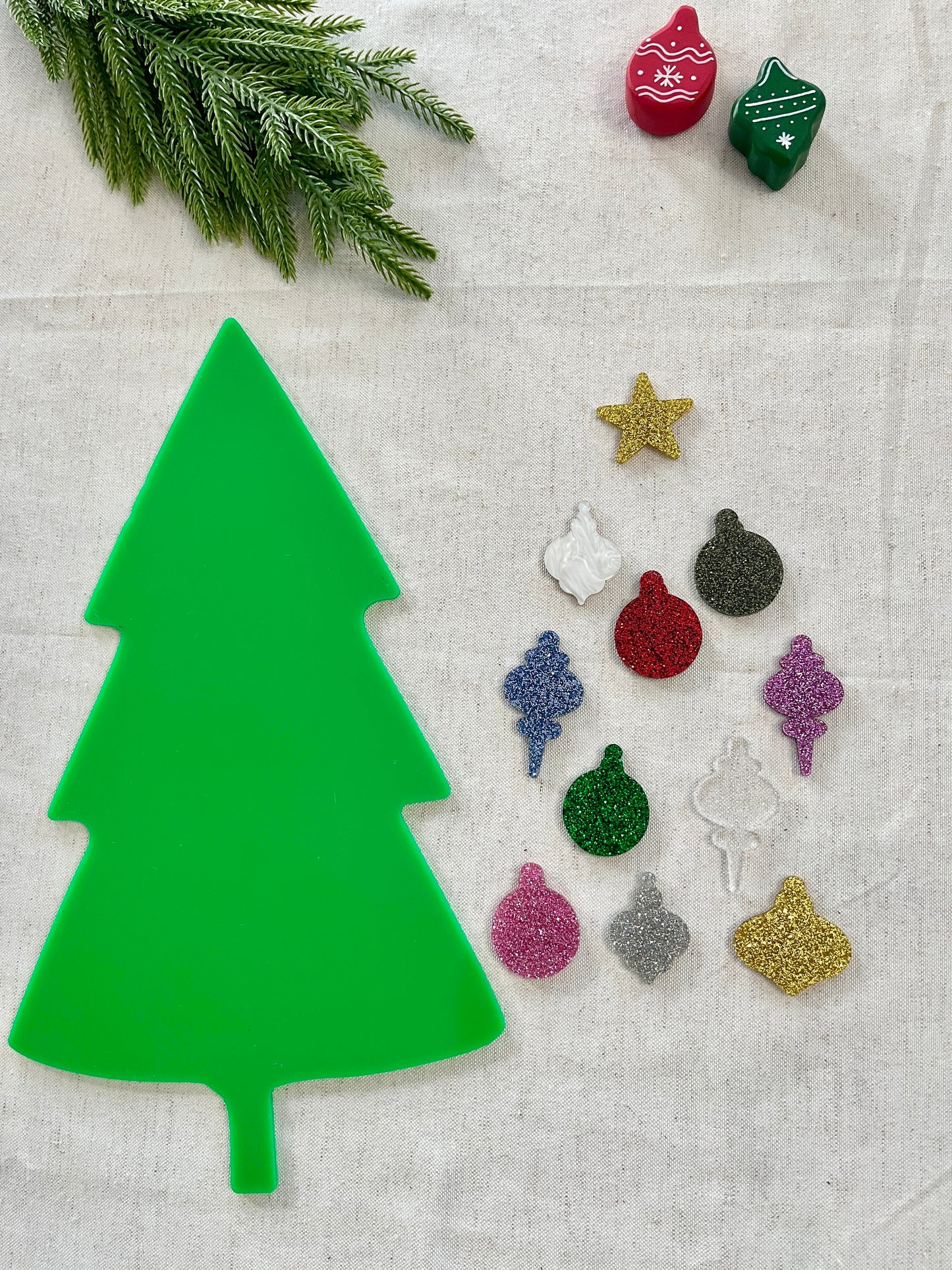 Little Dry Erasables - Ornaments (10 or 15 piece sets) with or without Large Tree Dry Erase