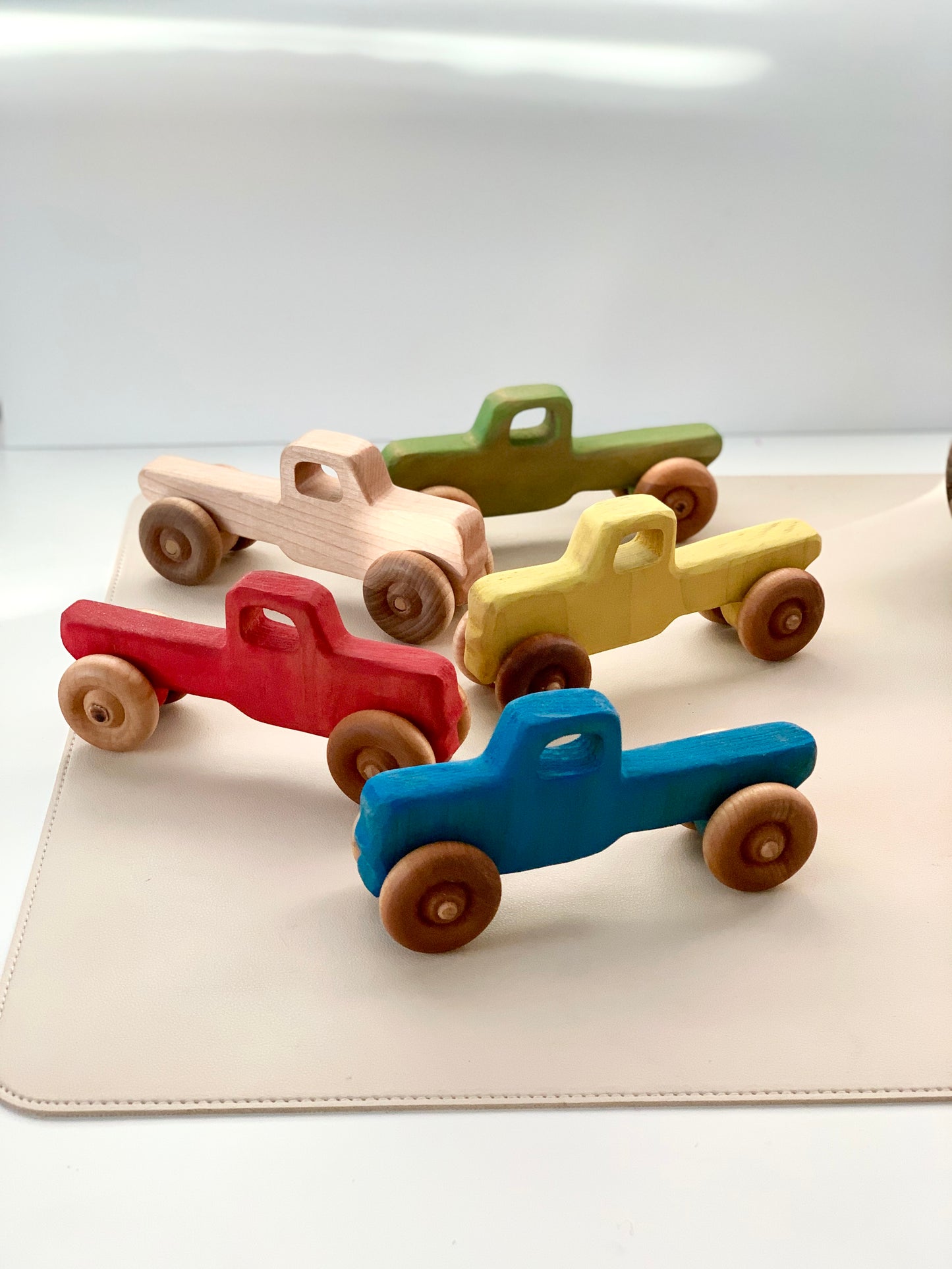 Wooden Toy Vehicles - Trucks, Car, Bus and Tractor / Push Car