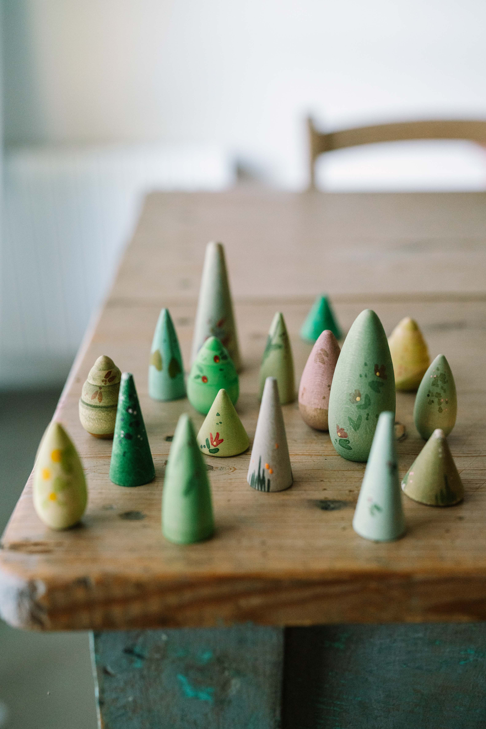 Grapat Mandala Cones, Green 36 pcs PreSale