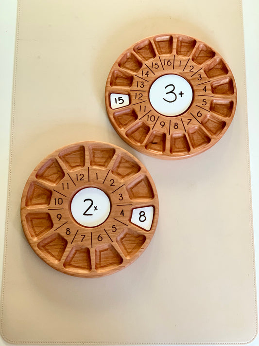 Math Wheels Sensory Trays