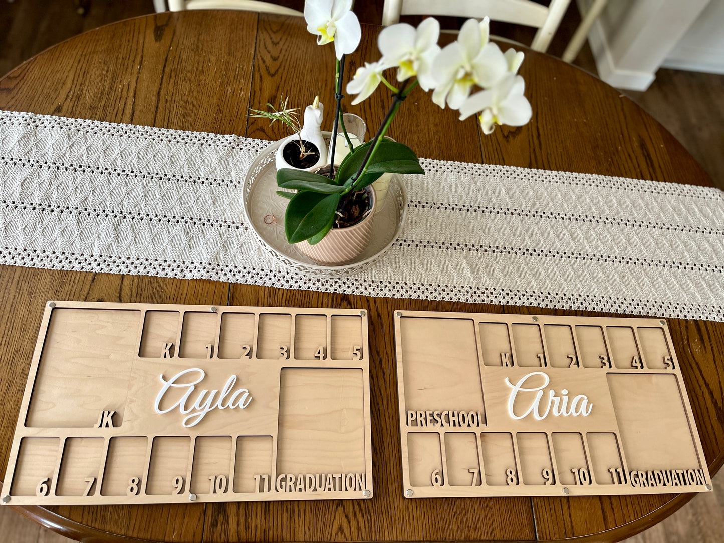 Personalized Extra Large School Picture Frame Sign Preschool/Junior Kindergarten to Graduation