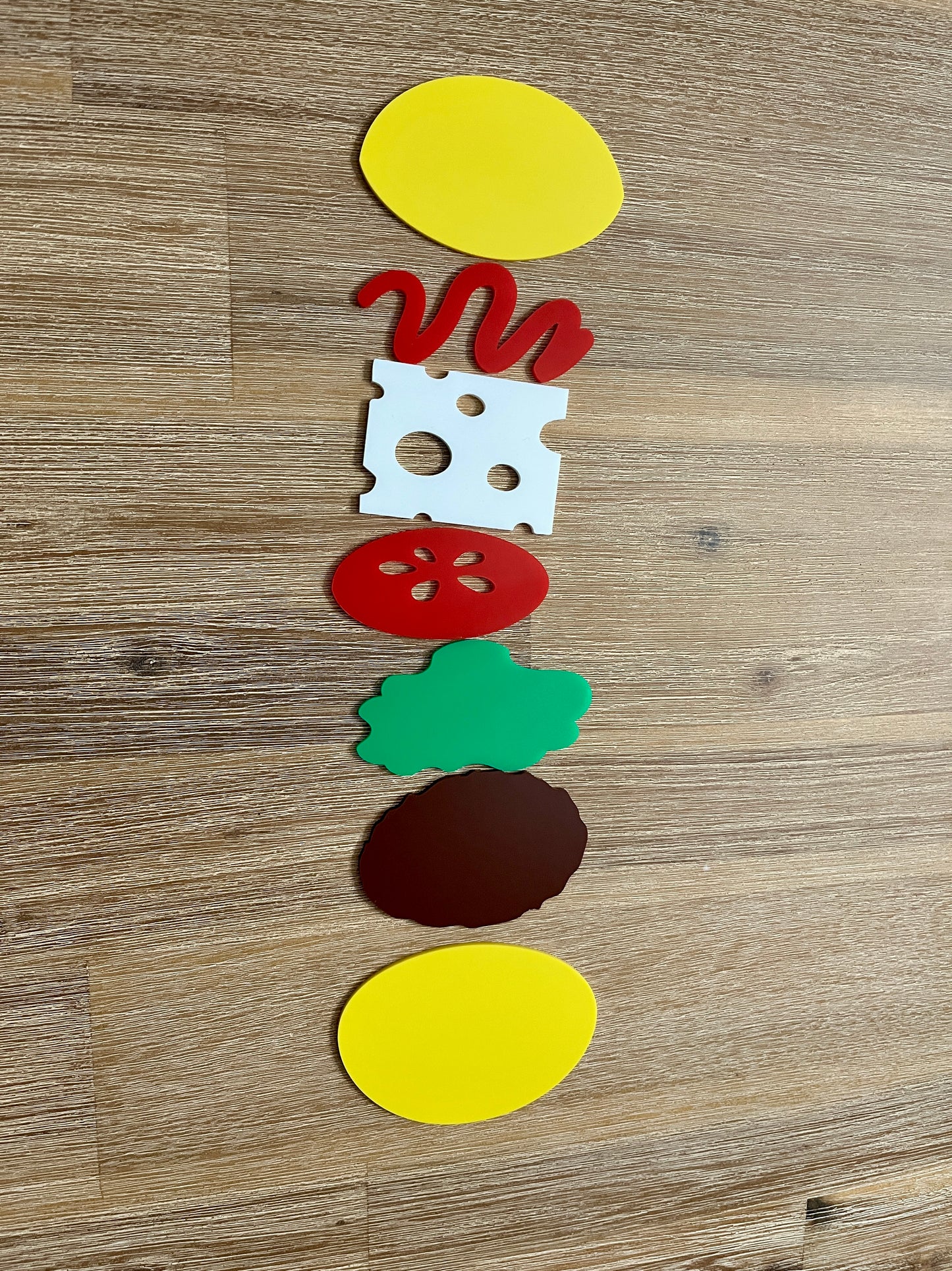 Little Dry Erasables - Burger 7 Piece Set