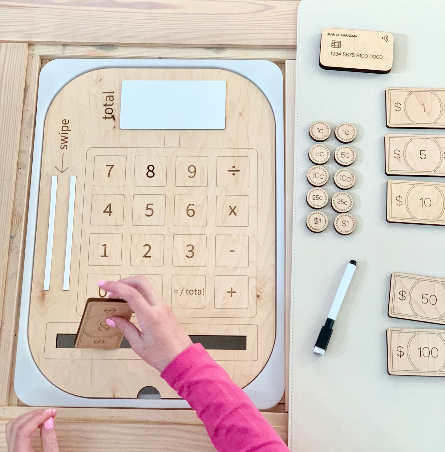 Cash Register, Credit Card and Money Flisat Insert