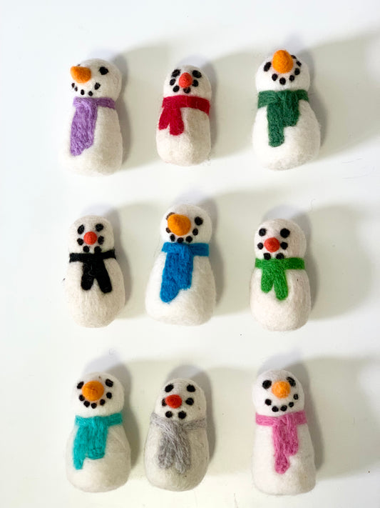 One Felt Snowman