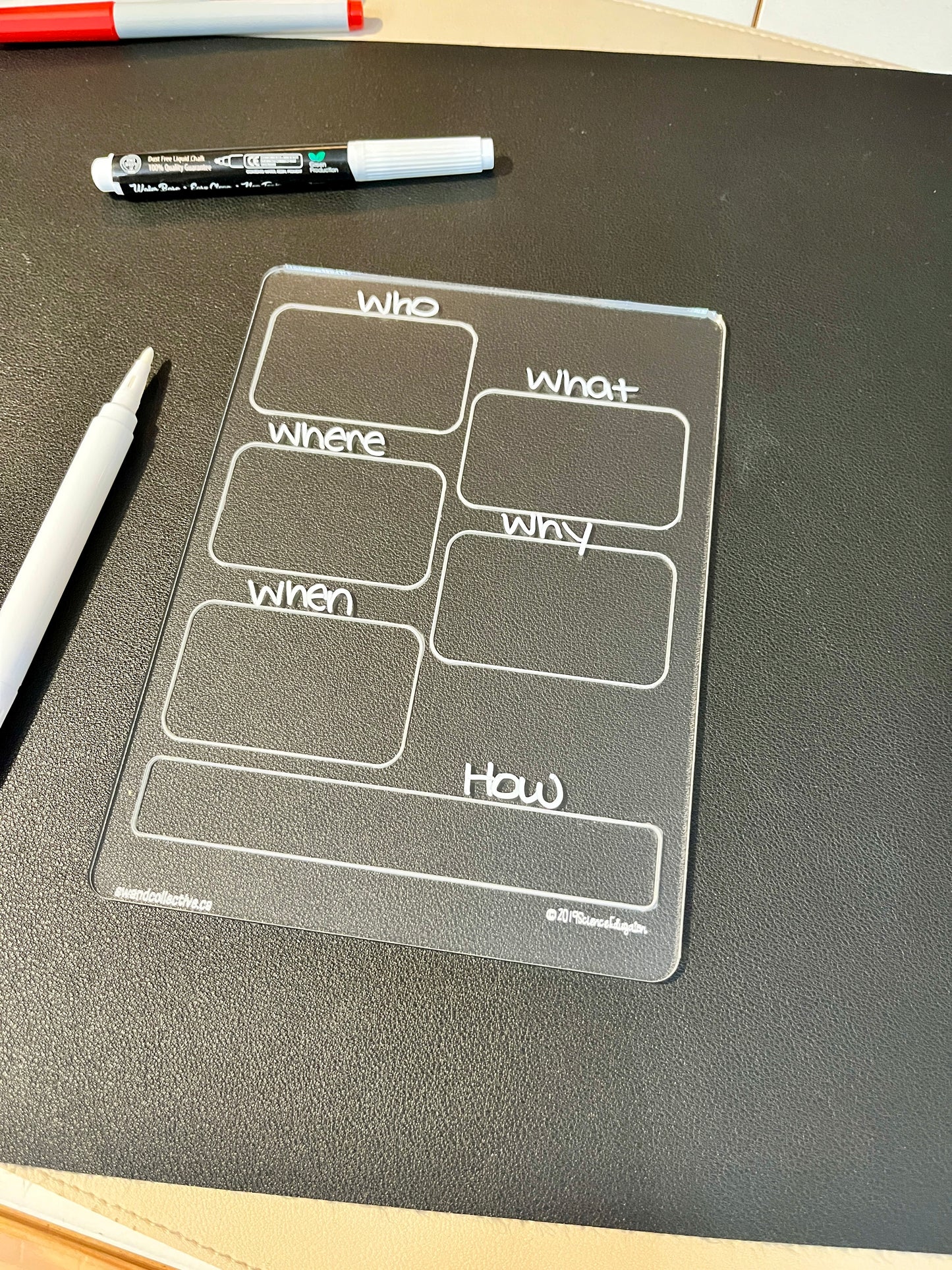 Graphic Organizer Chart Dry Erase Acrylic Tracing Board; can also fit as a Flisat Insert