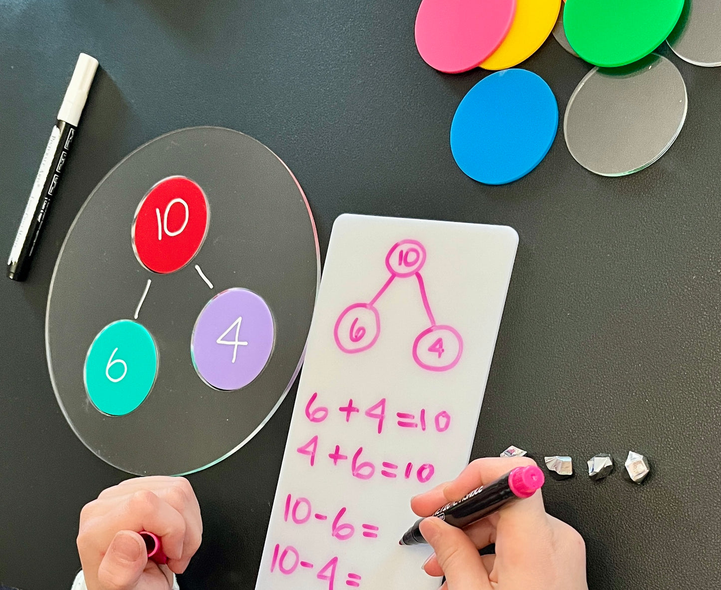 Acrylic Dry Erase Multi-Use Circle Bond Graphic Organizer