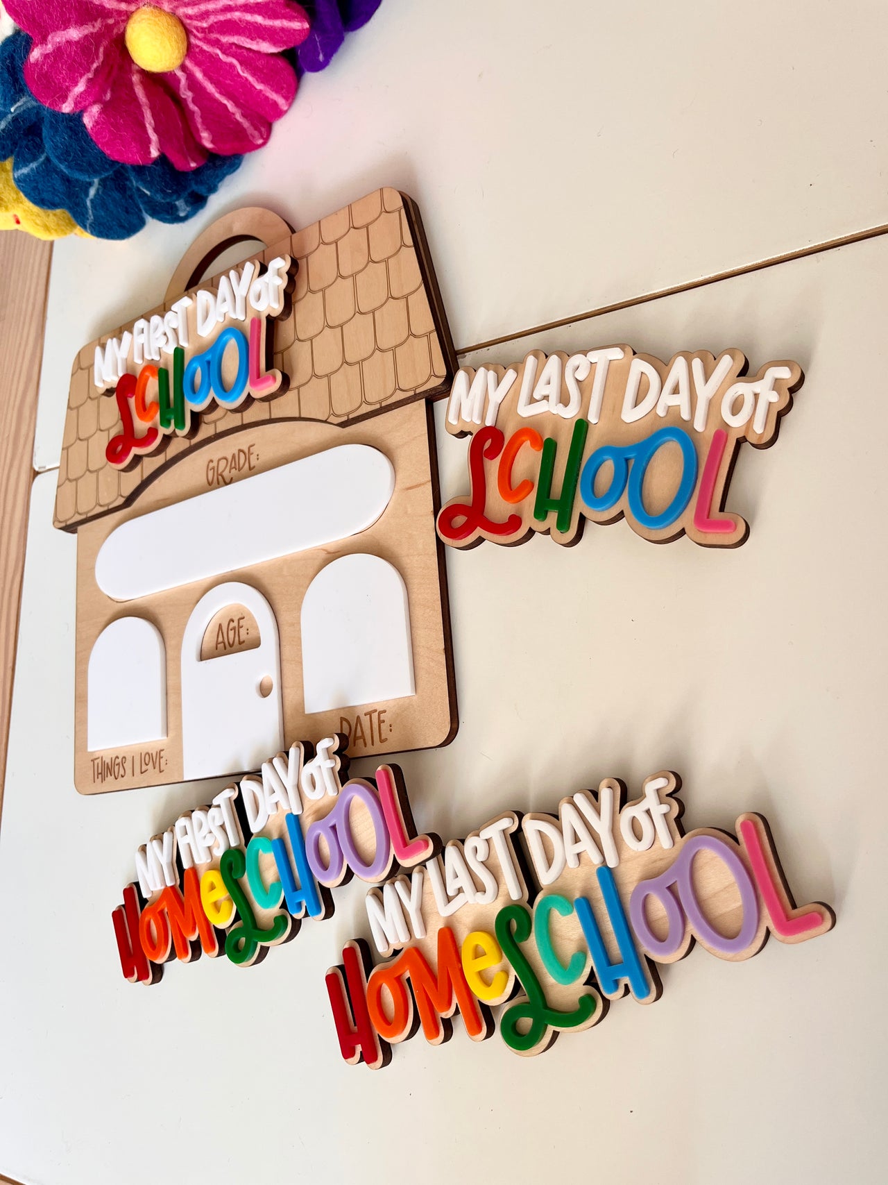 Dry Erasable Back to School Sign | First Day & Last Day