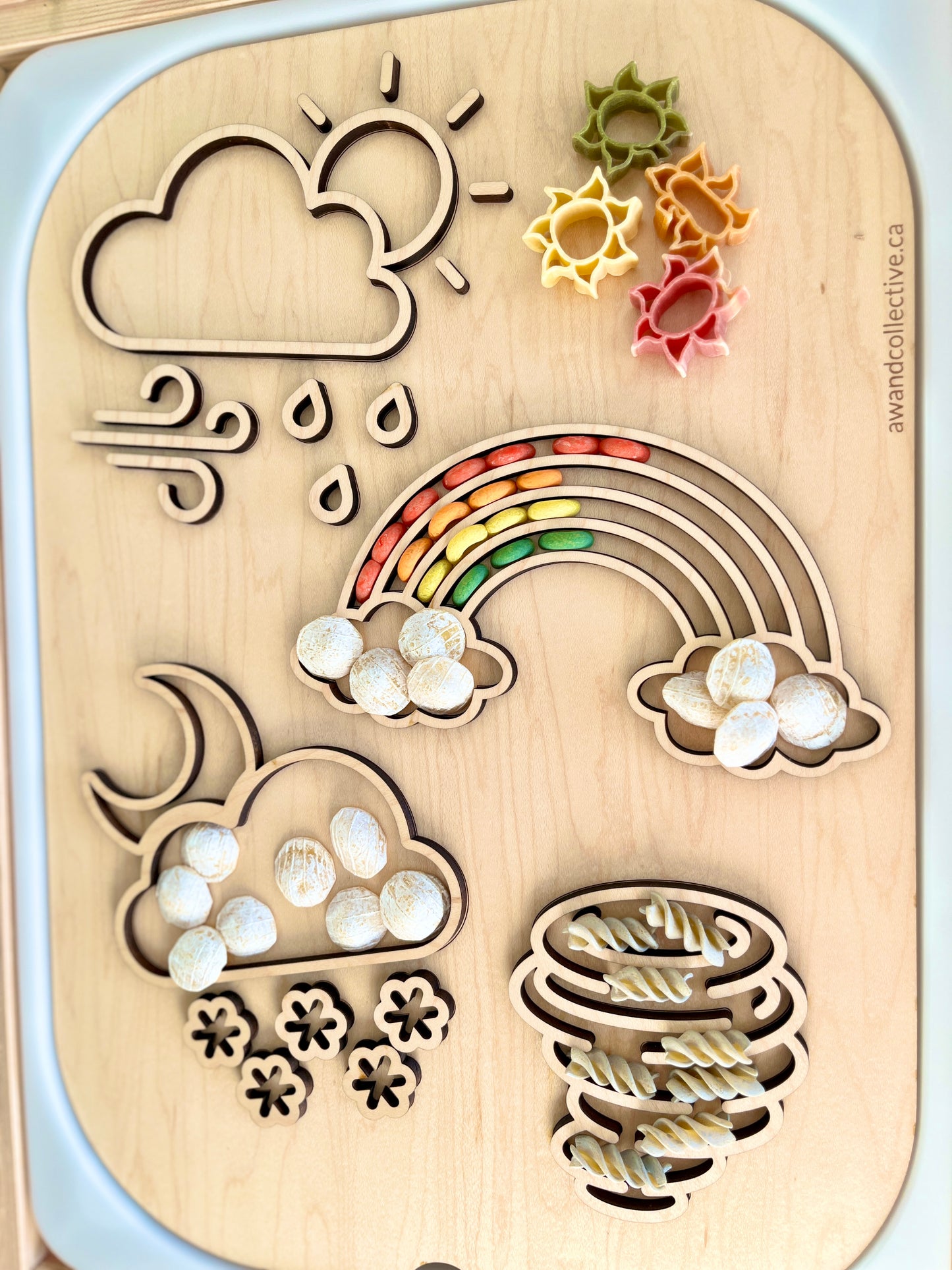 Fillable Weather Flisat Table Top Insert