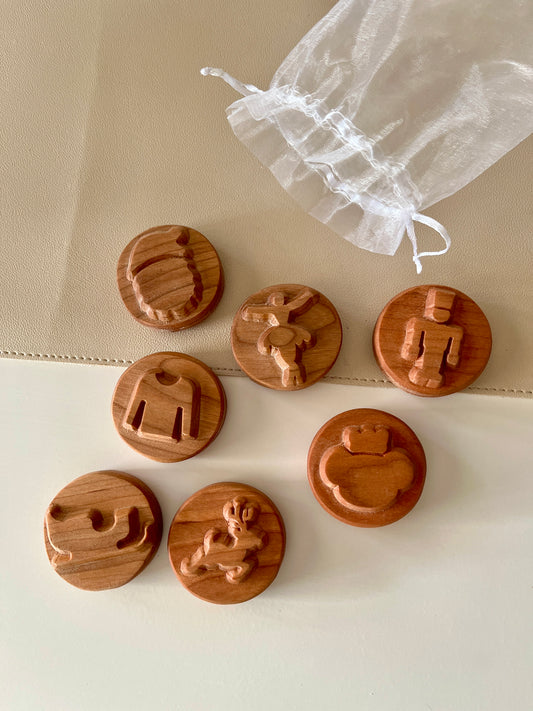 Ready to Ship Play Dough Stampers - Winter / Christmas set of 7