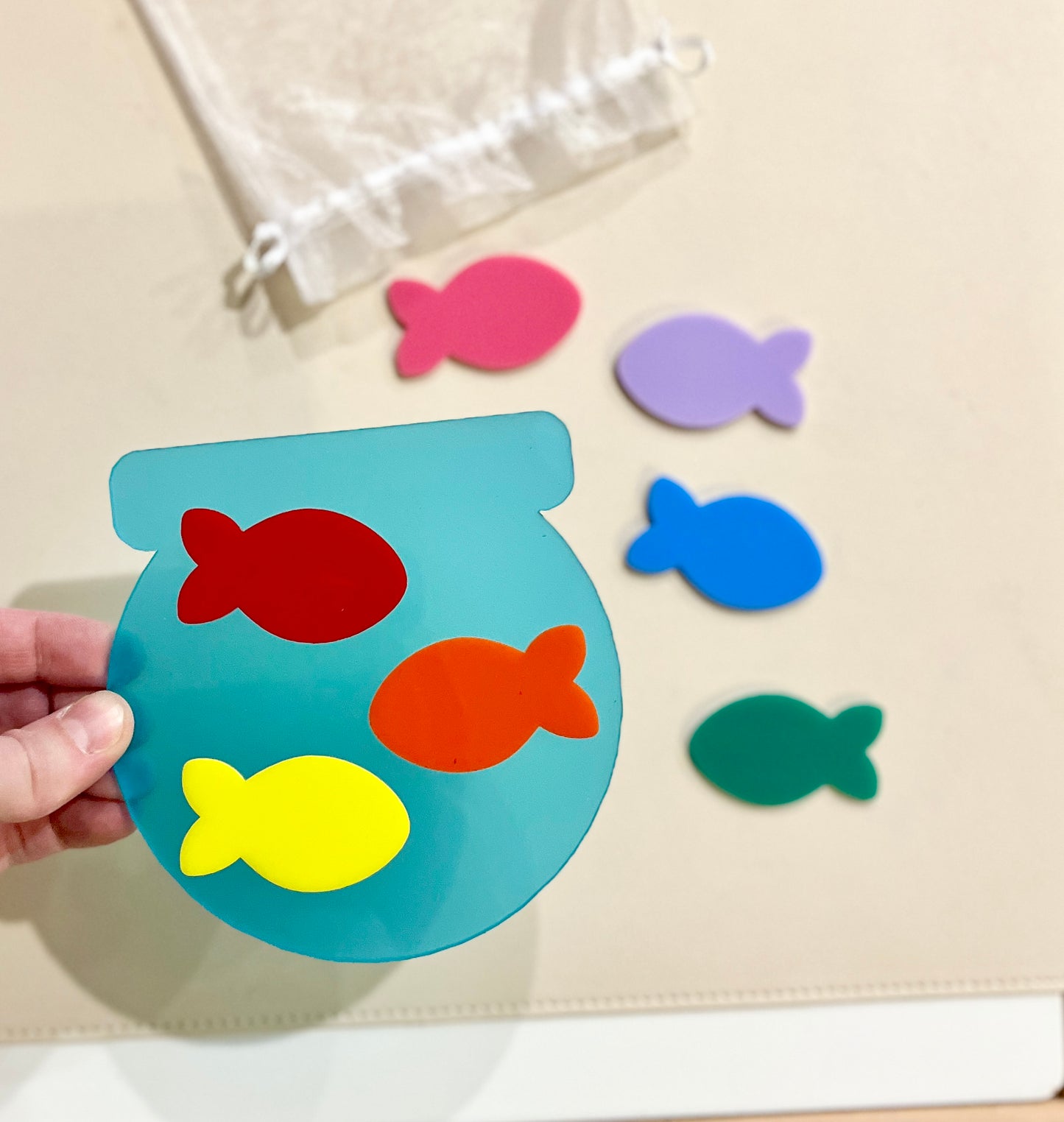 Little Dry Erasables - Fish Bowl & Rainbow Fish