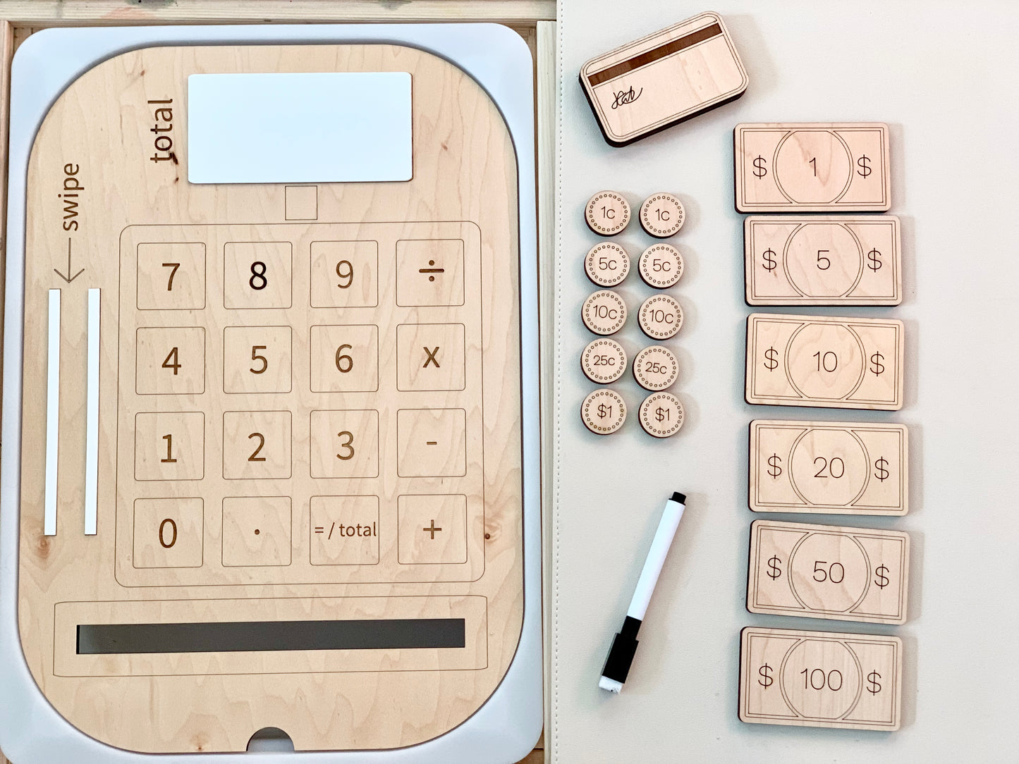 Cash Register, Credit Card and Money Flisat Insert