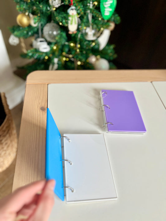 Mini Acrylic Dry Erasable Notebook – 4x6 Reusable Write & Wipe Book
