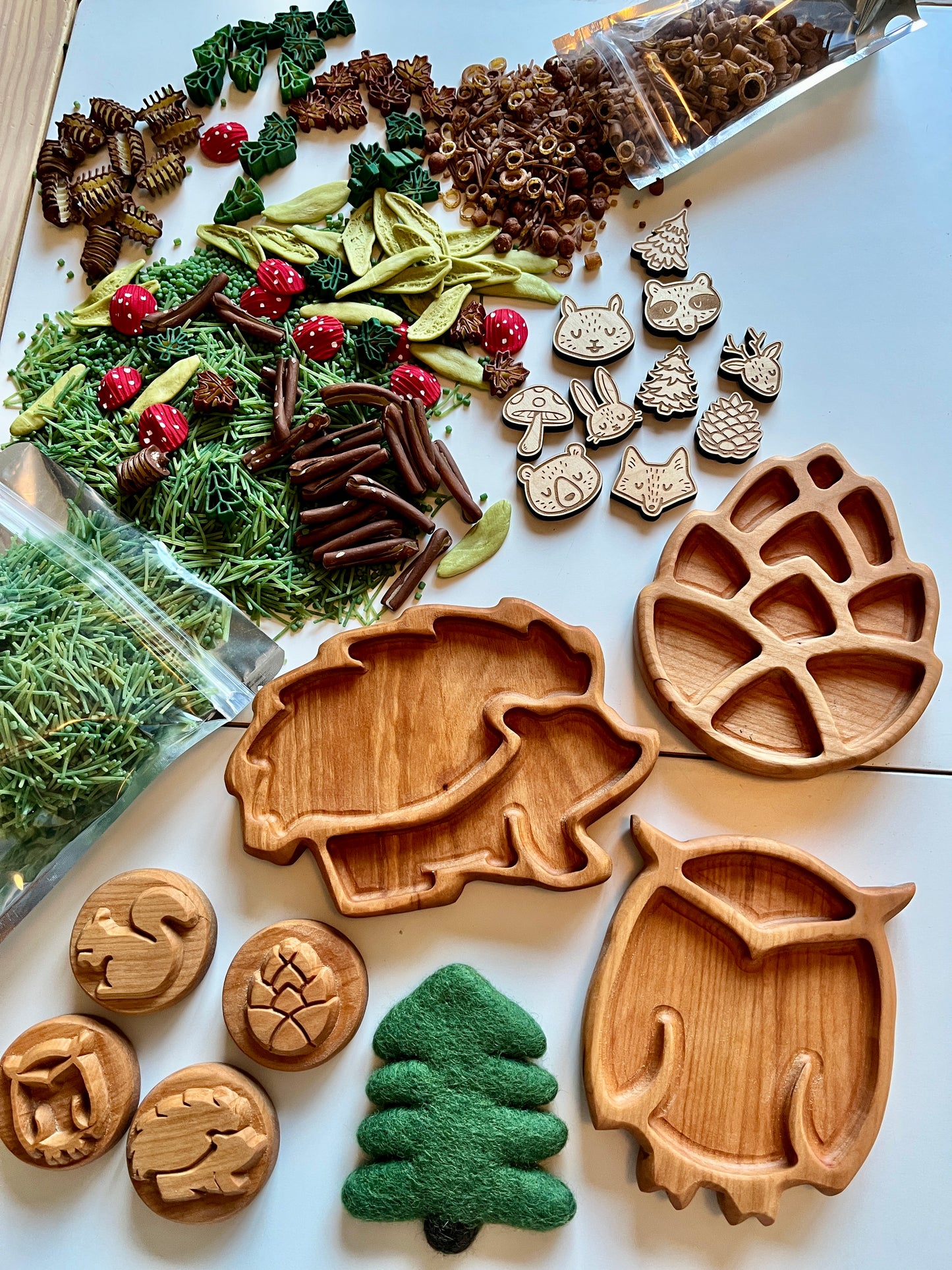 Mini Woodland Trays, 6 Styles
