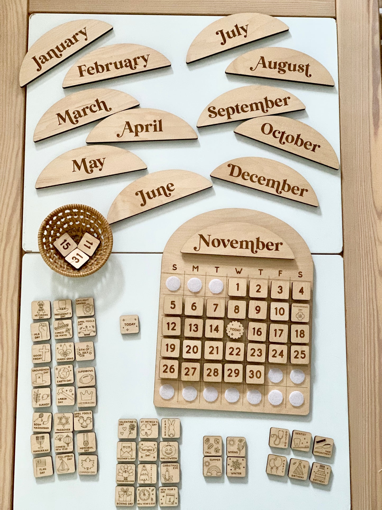 Wooden Calendar