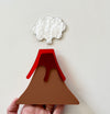 Little Dry Erasables - Volcano with Lava and Smoke Plume 3 Pc Set