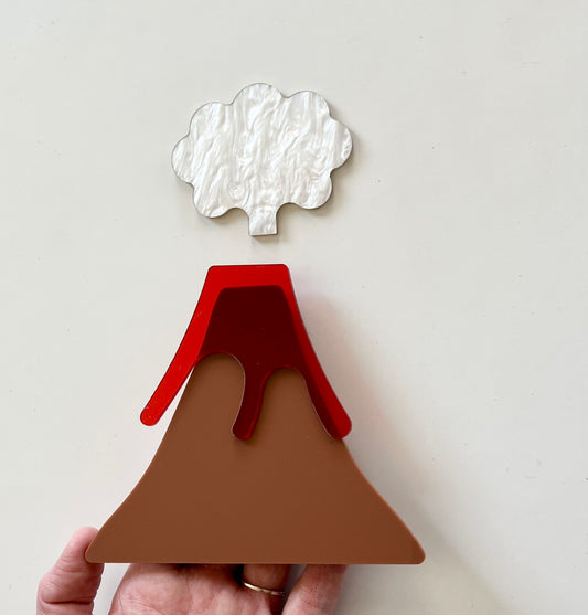 Little Dry Erasables - Volcano with Lava and Smoke Plume 3 Pc Set