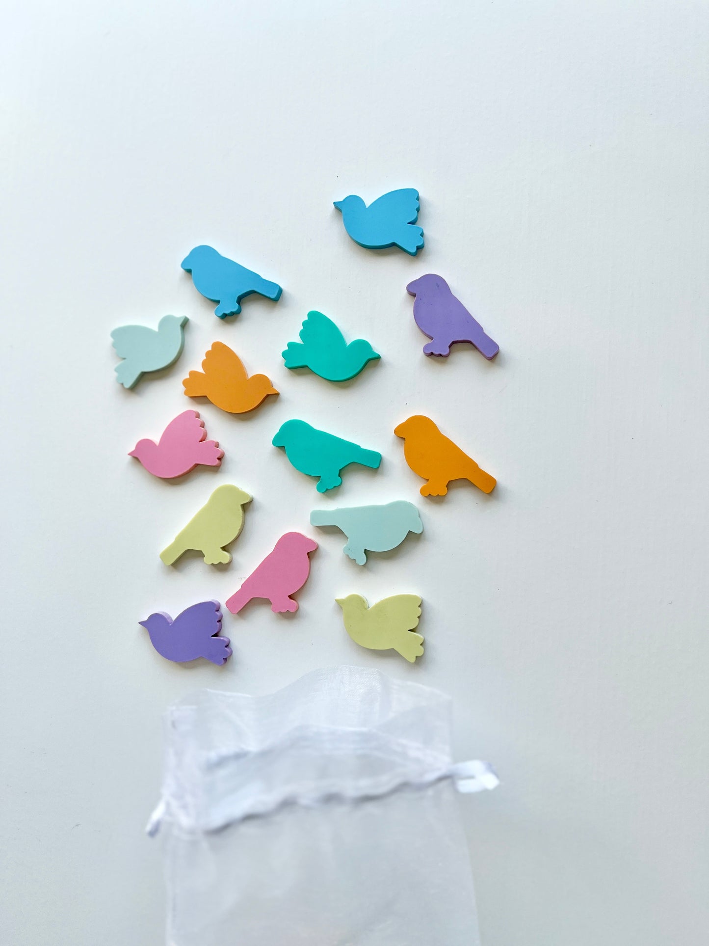 Birds Reward Jar Tokens Set of 12