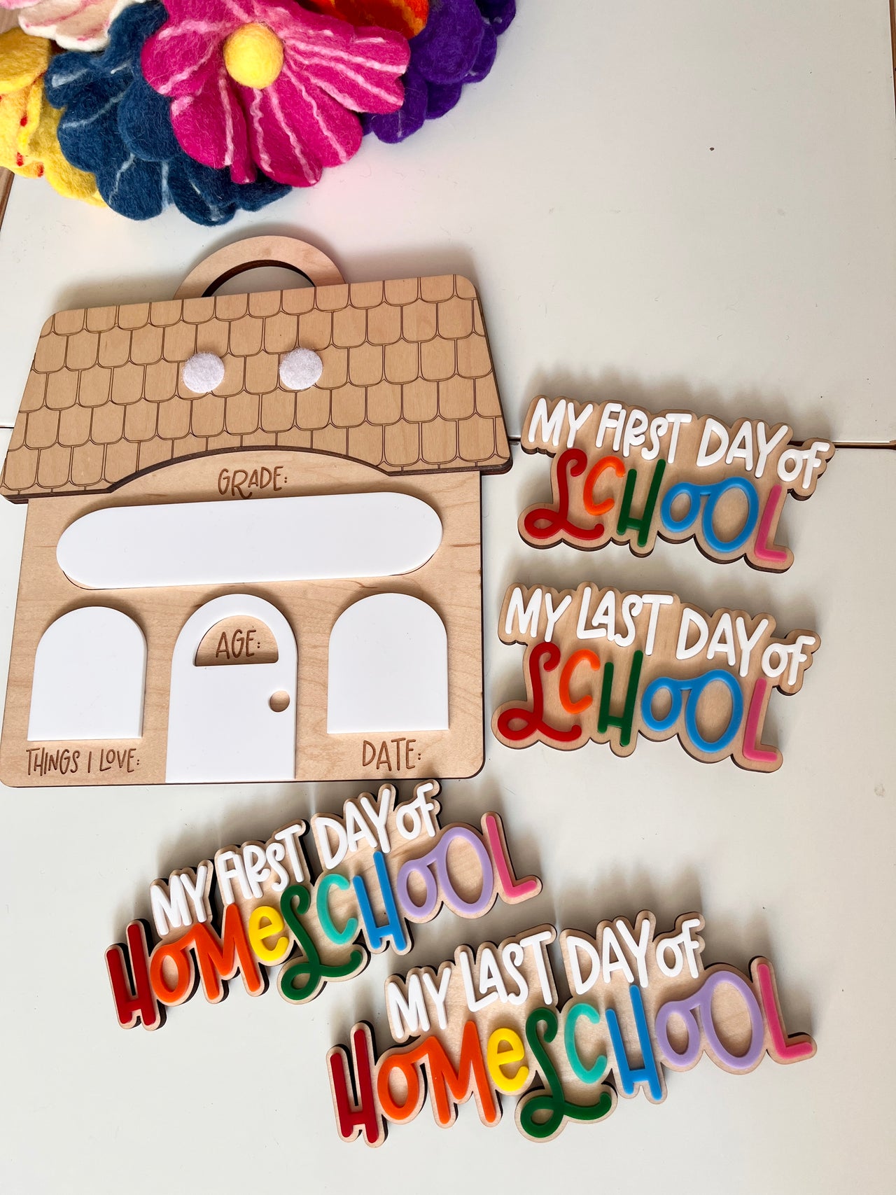 Dry Erasable Back to School Sign | First Day & Last Day