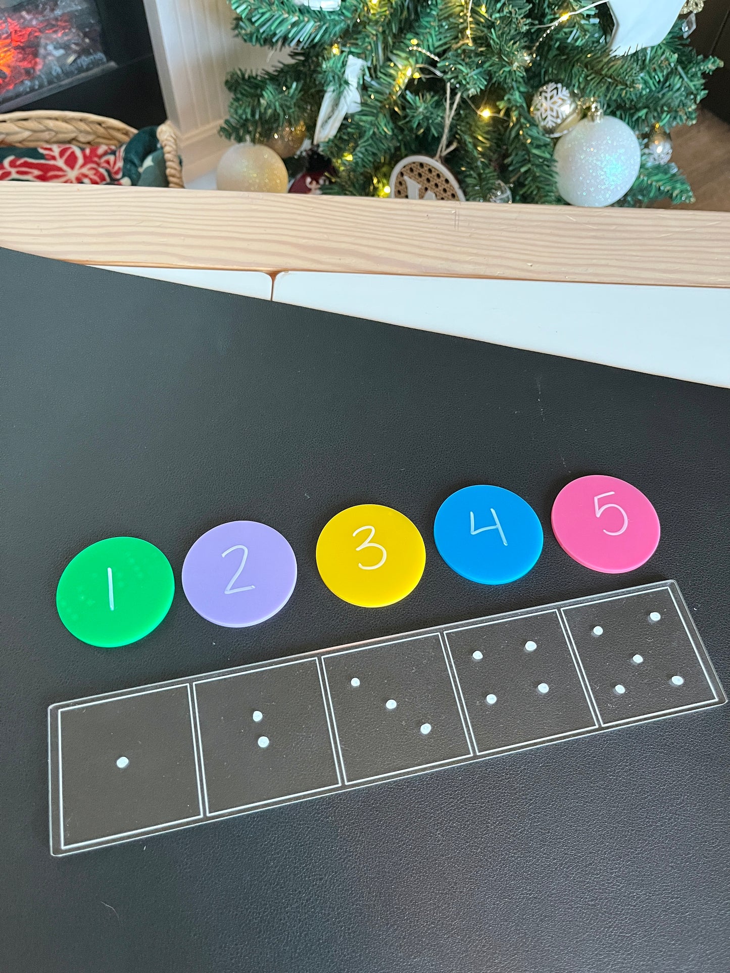 Acrylic Dry Erasable Flat Five Frame - Fits across Trofast Bin like a Flisat Insert