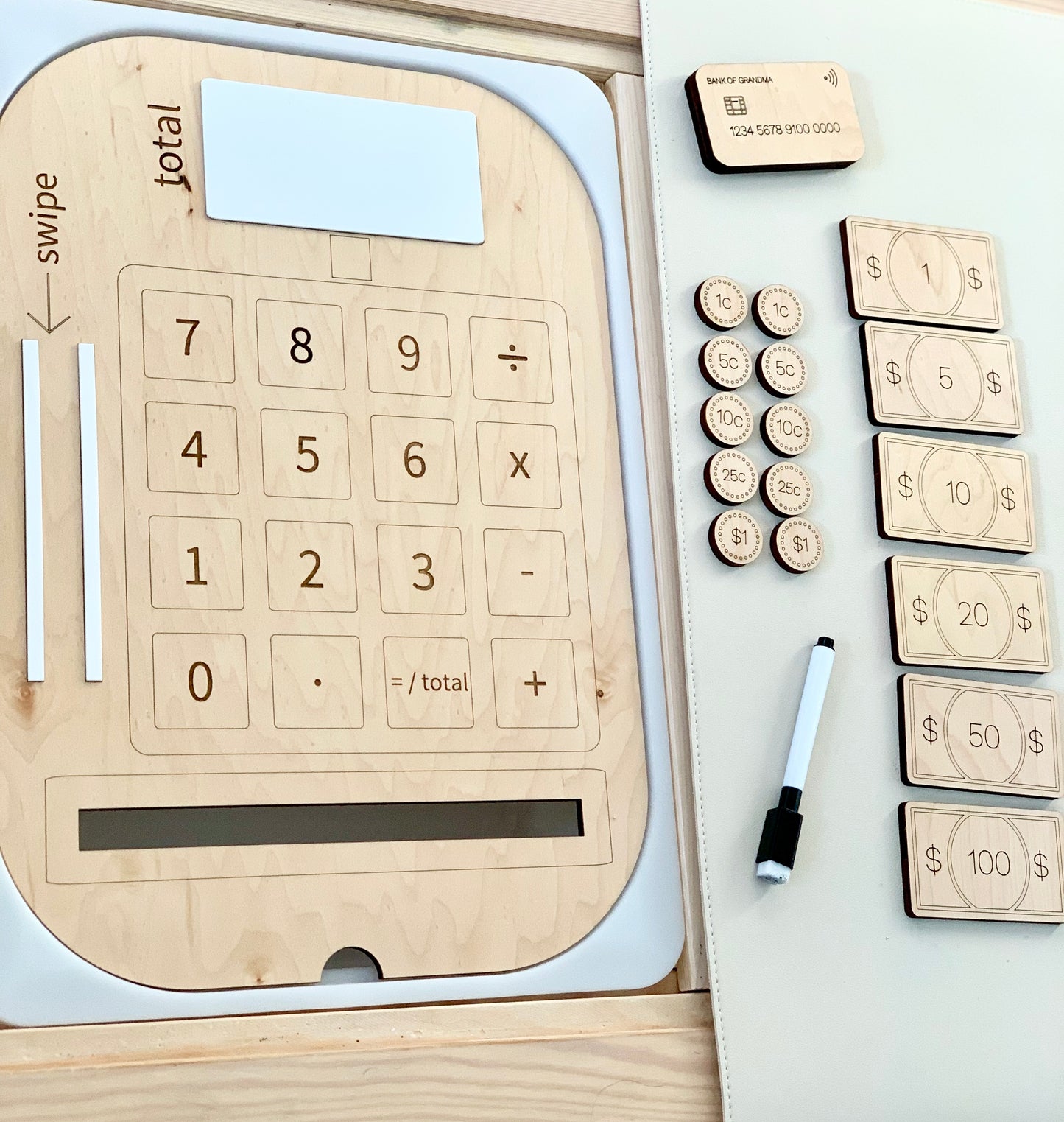 Cash Register, Credit Card and Money Flisat Insert