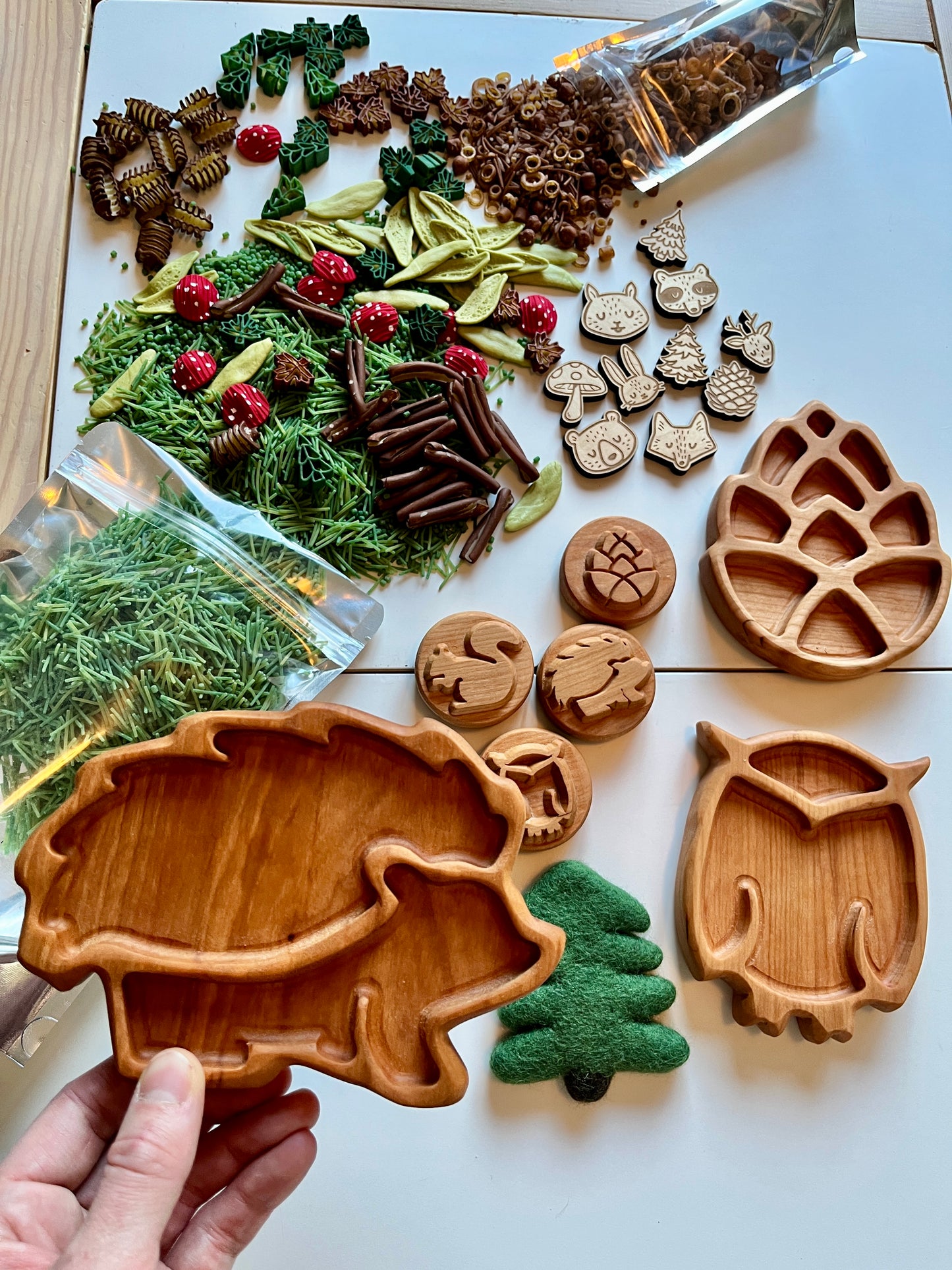 Mini Woodland Trays, 6 Styles
