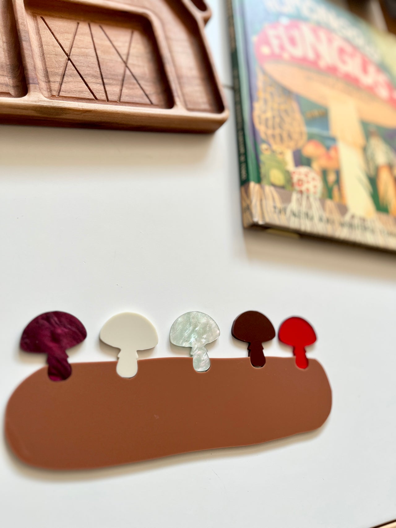 Little Dry Erasables - Mushrooms on a Log