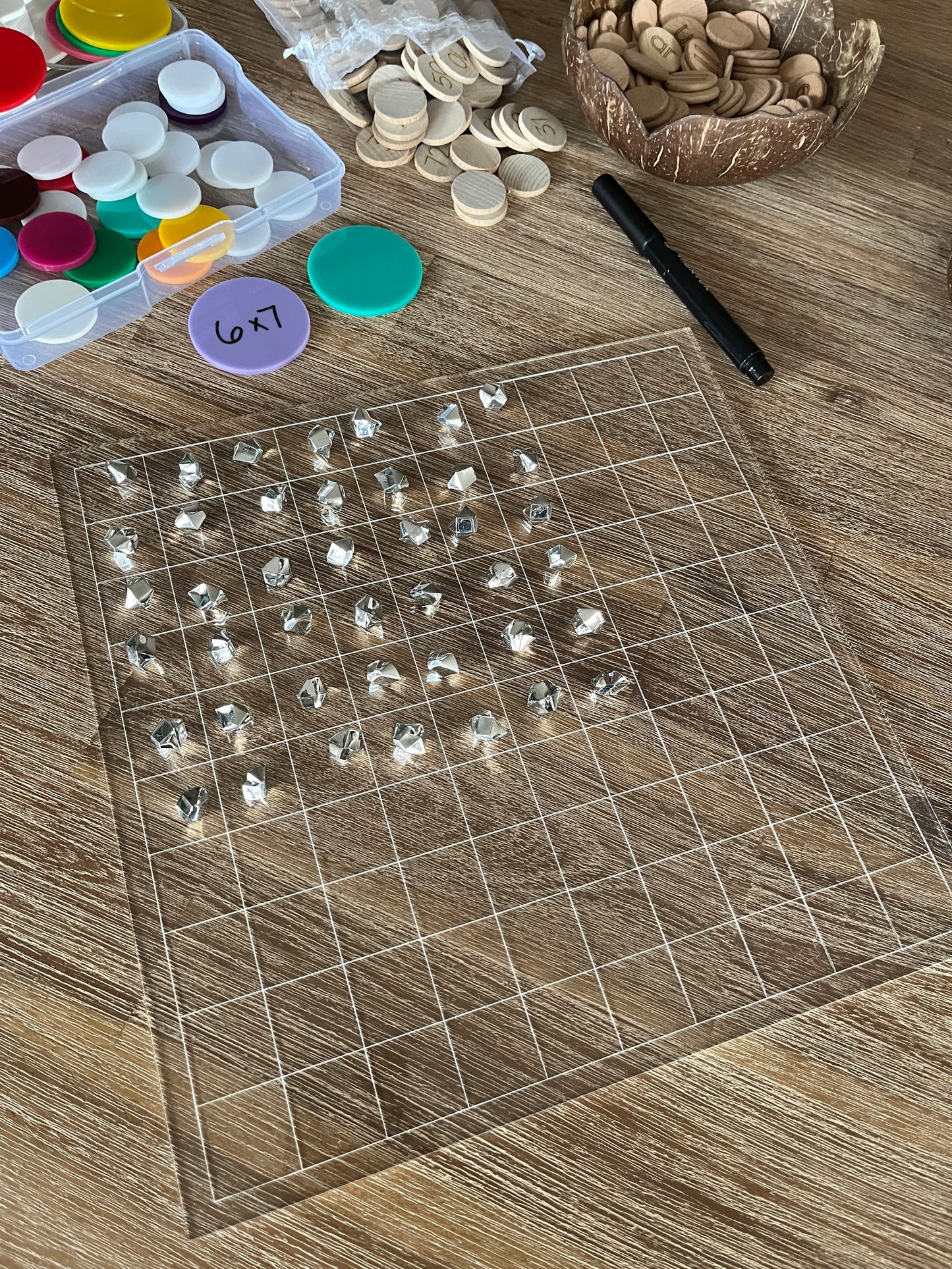 Dry Erasable Blank Open Ended 100 Frame Hundred Board