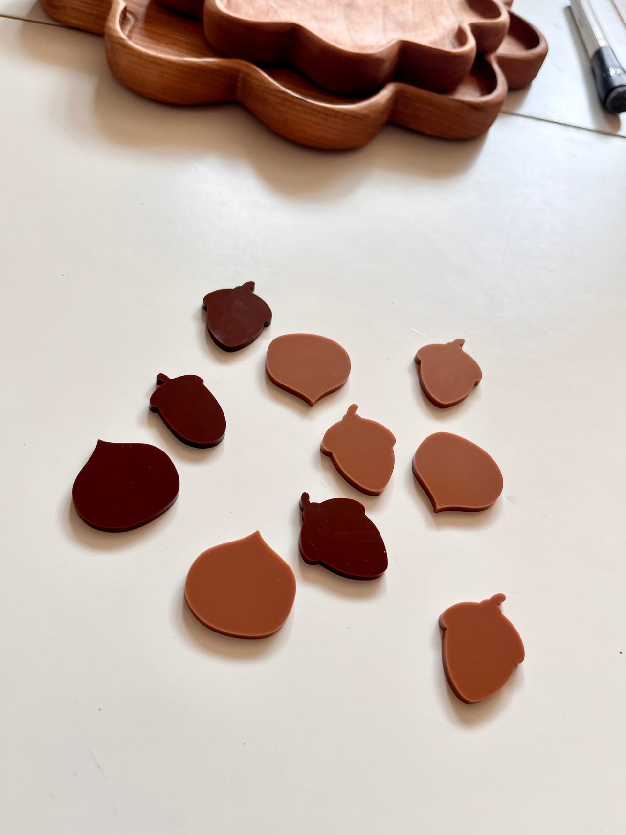 Little Dry Erasables -  Mini Acorns and Walnuts
