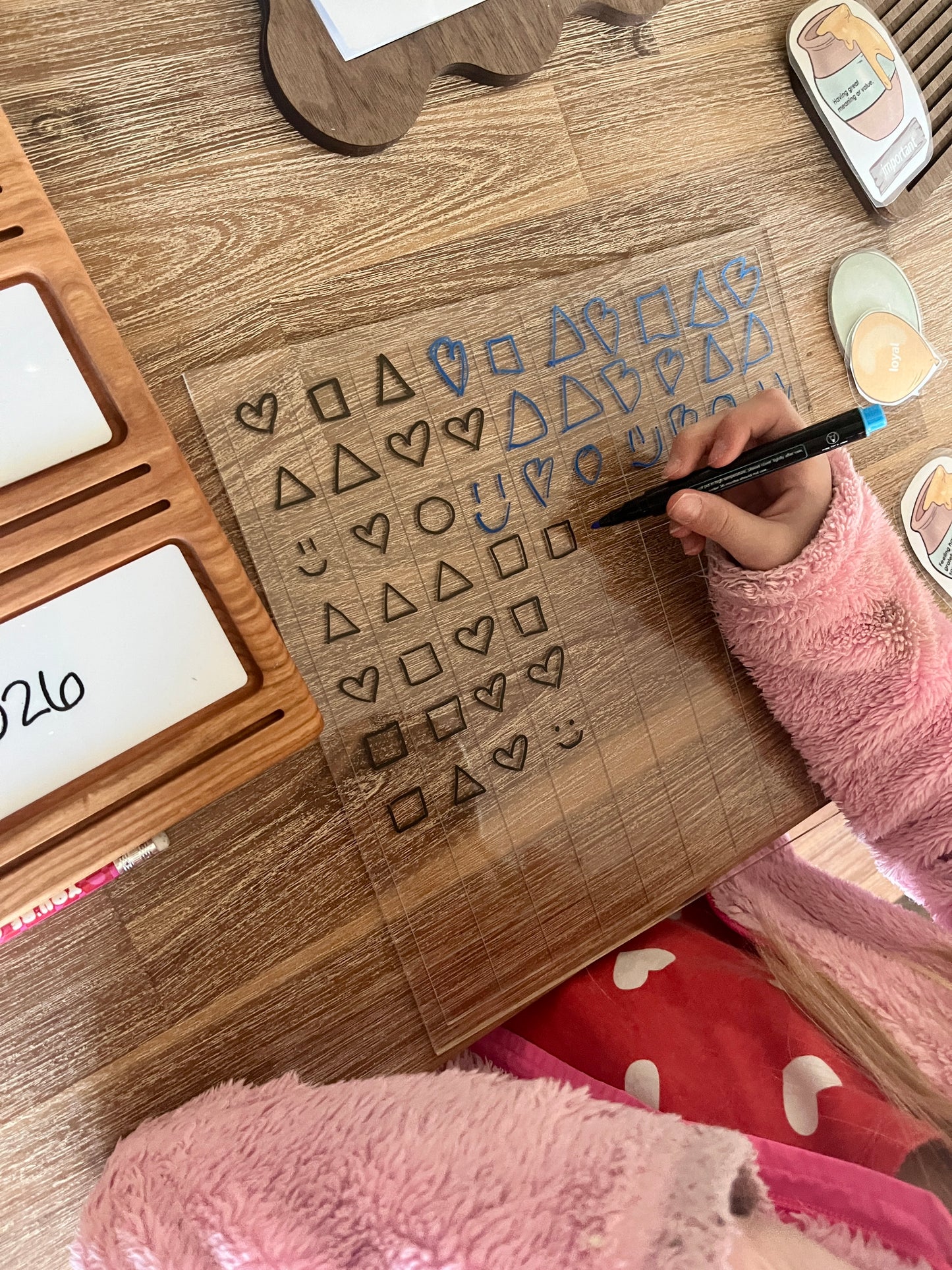 Dry Erasable Blank Open Ended 100 Frame Hundred Board