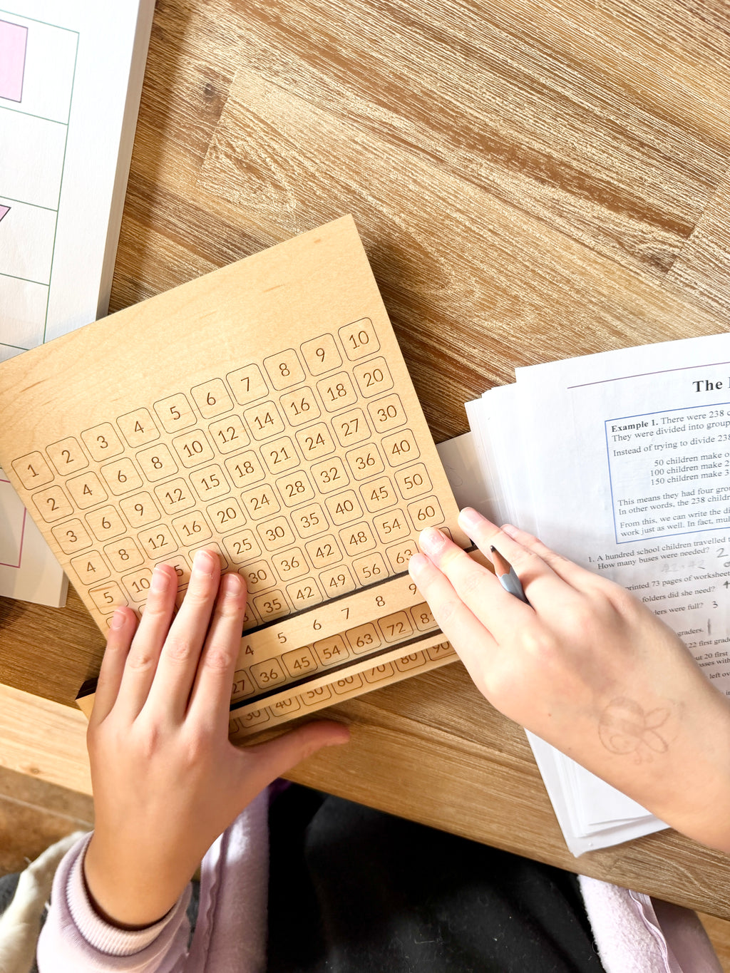 Multiplication Table Manipulative; Math Learning Toy