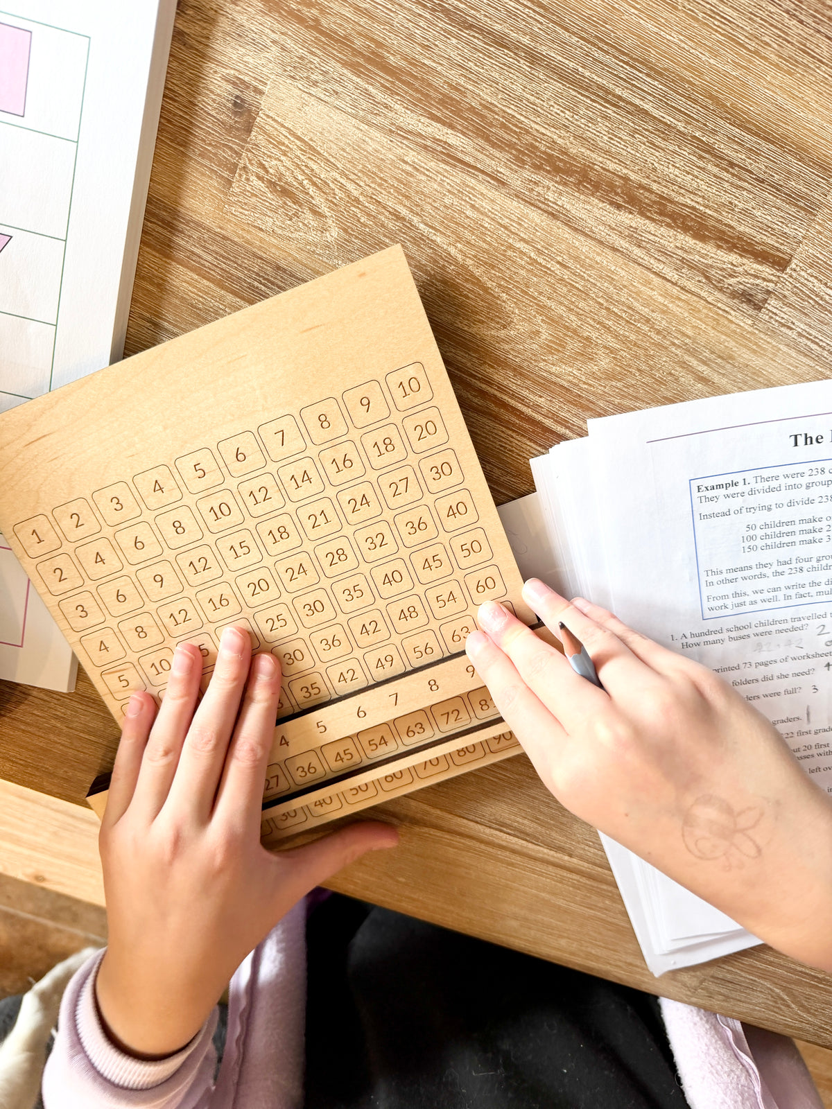 Multiplication Table Manipulative; Math Learning Toy