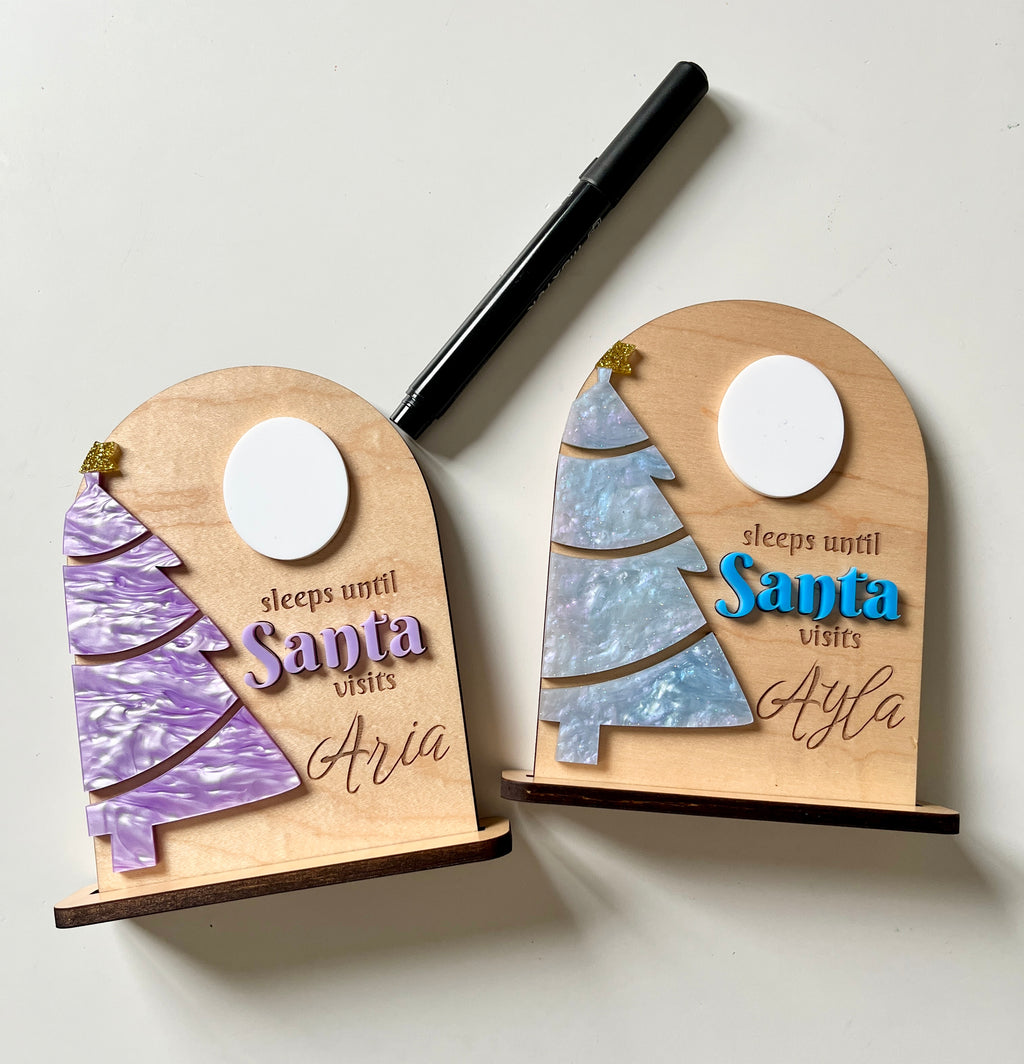 Personalized Santa Christmas Countdown