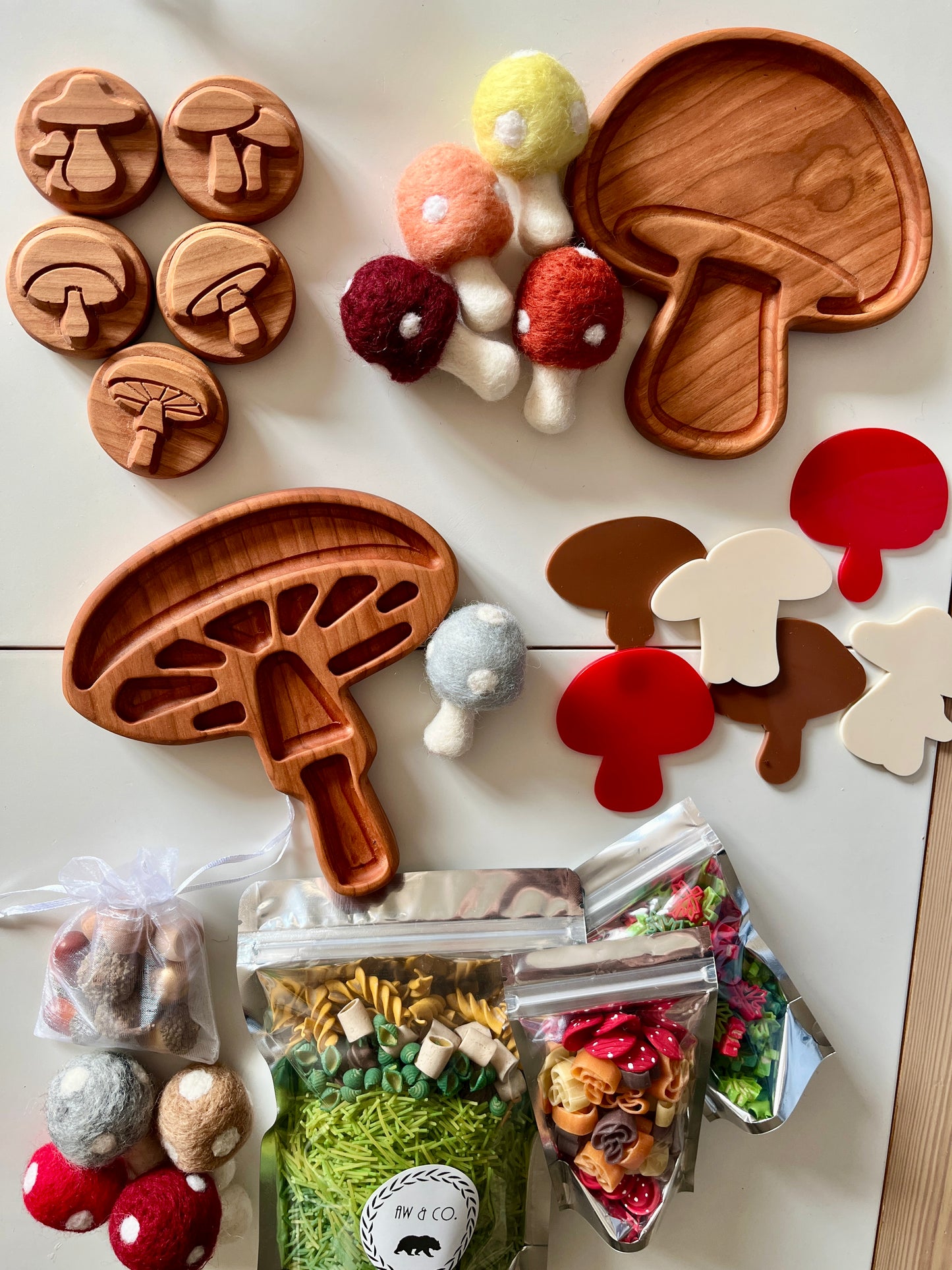 Mini Mushroom Trays, 6 Styles