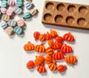 Set of 5 Mixed Resin Pumpkins