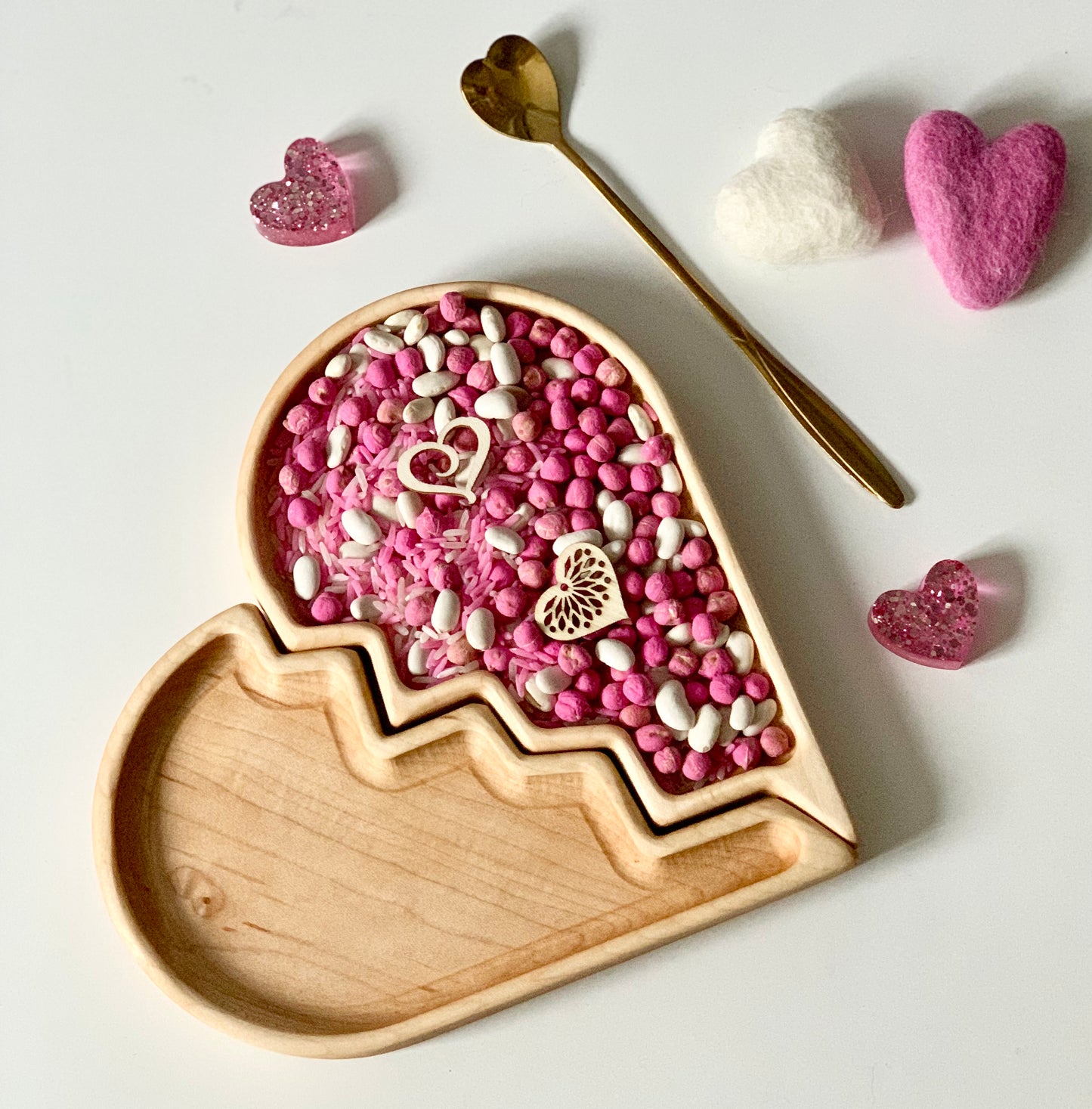 Broken Heart Plates/Sensory Trays