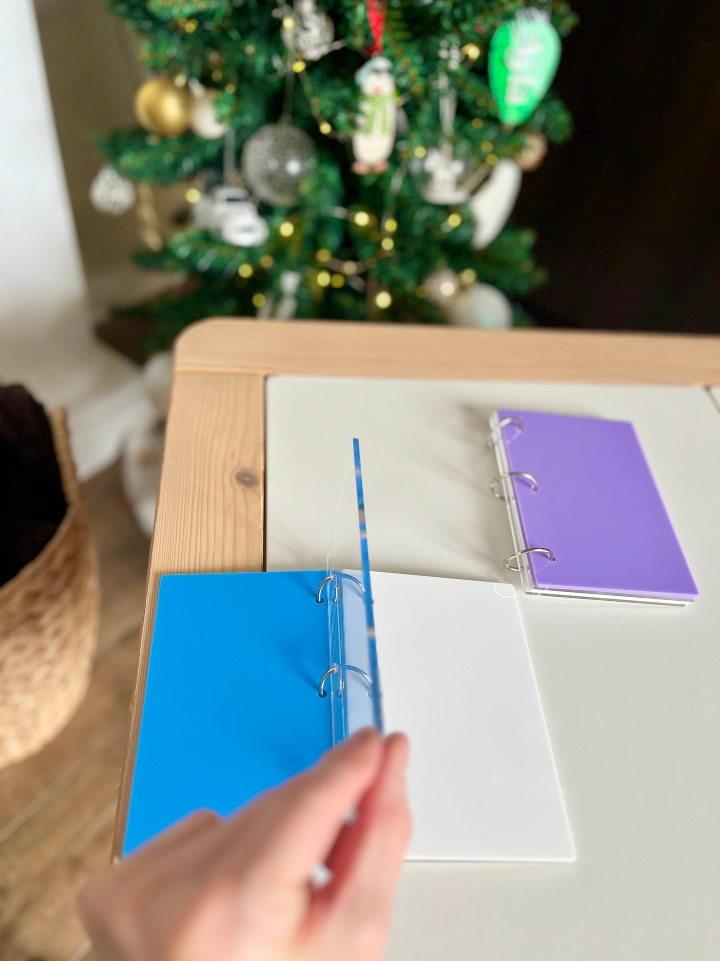 Mini Acrylic Dry Erasable Notebook – 4x6 Reusable Write & Wipe Book