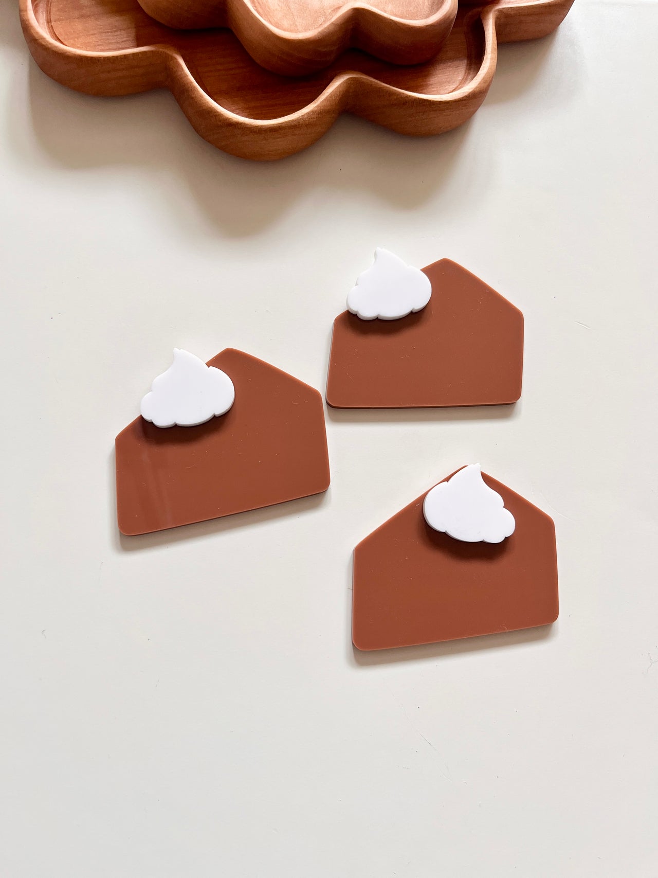 Little Dry Erasables - Pies with Whipped Cream; 6 Pc Set