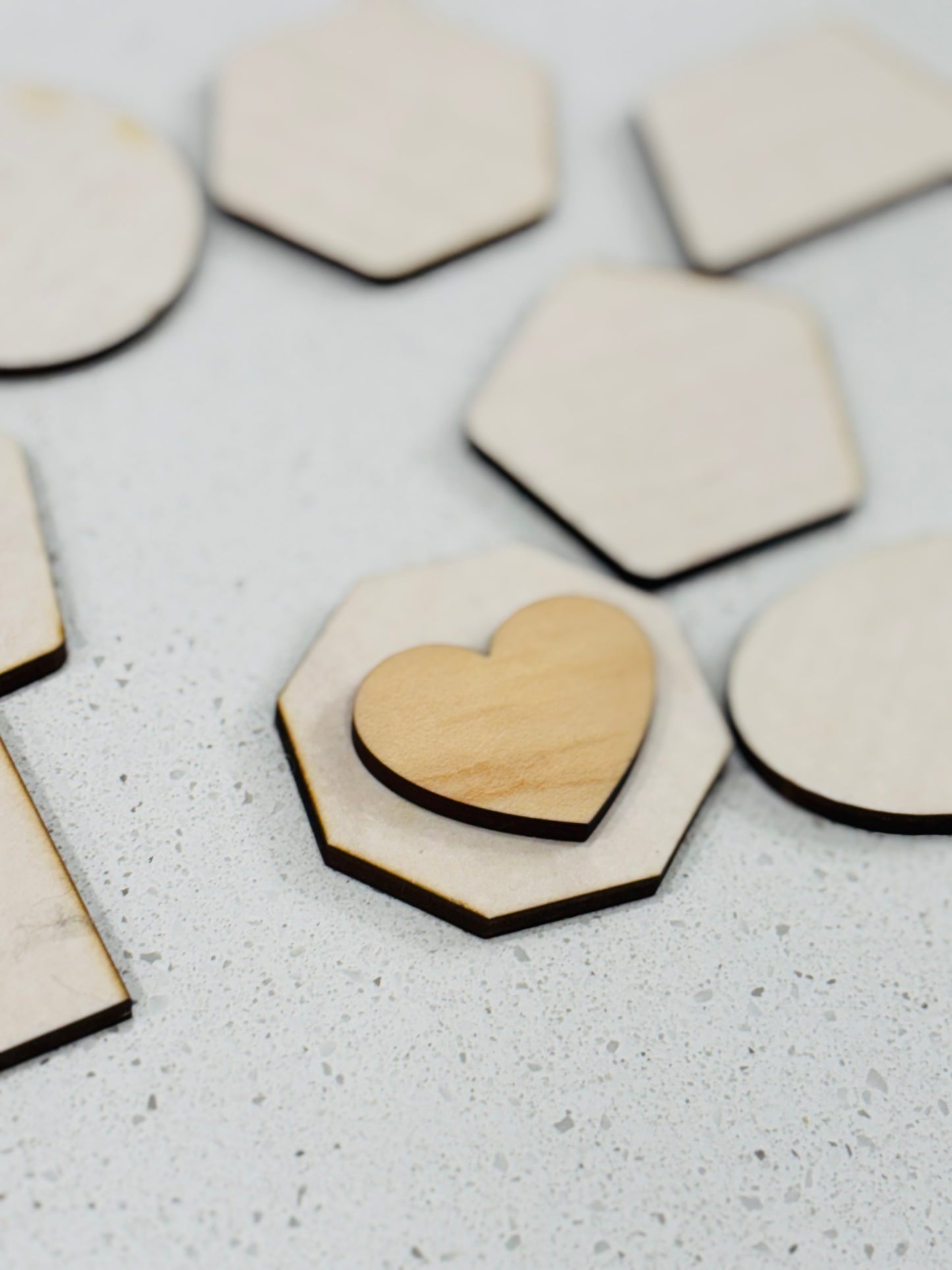 Ready to Ship Offcut Wood Shapes You Peel