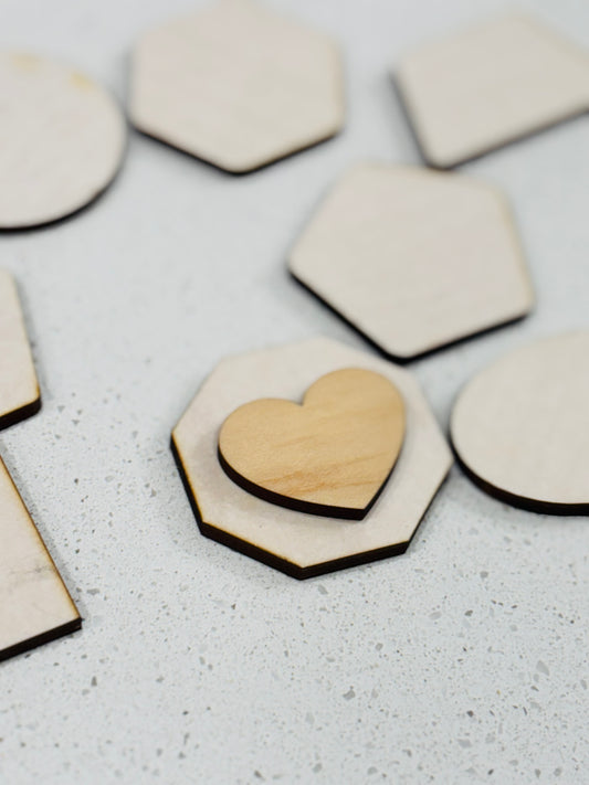 Ready to Ship Offcut Wood Shapes You Peel