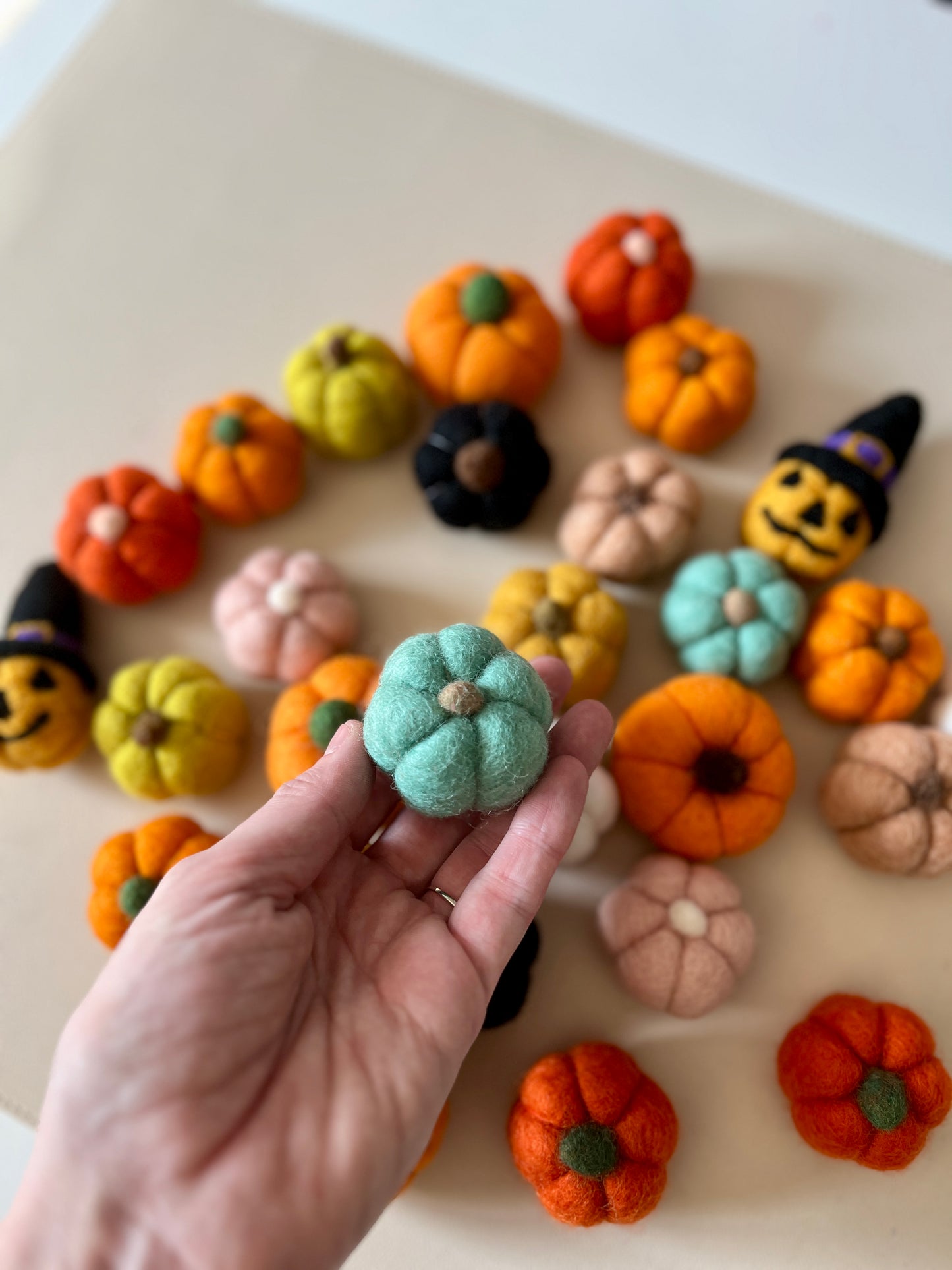 One Felt Pumpkin