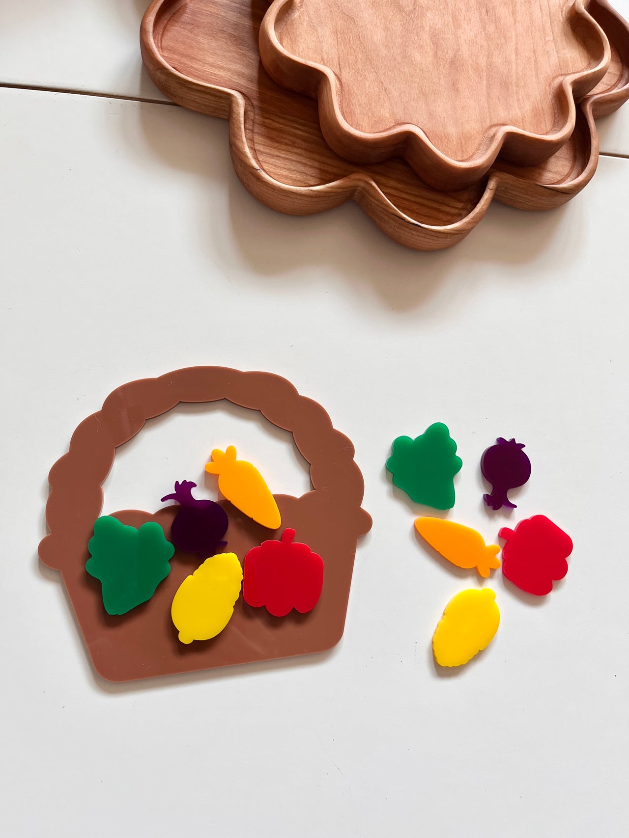 Little Dry Erasables - Basket with Veggies
