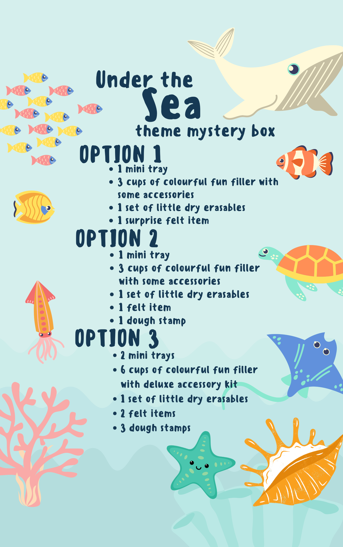 Under the Sea Theme Mystery Box Bundle