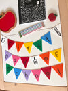 Little Dry Erasables - Dry Erase Pennant Banner Flags