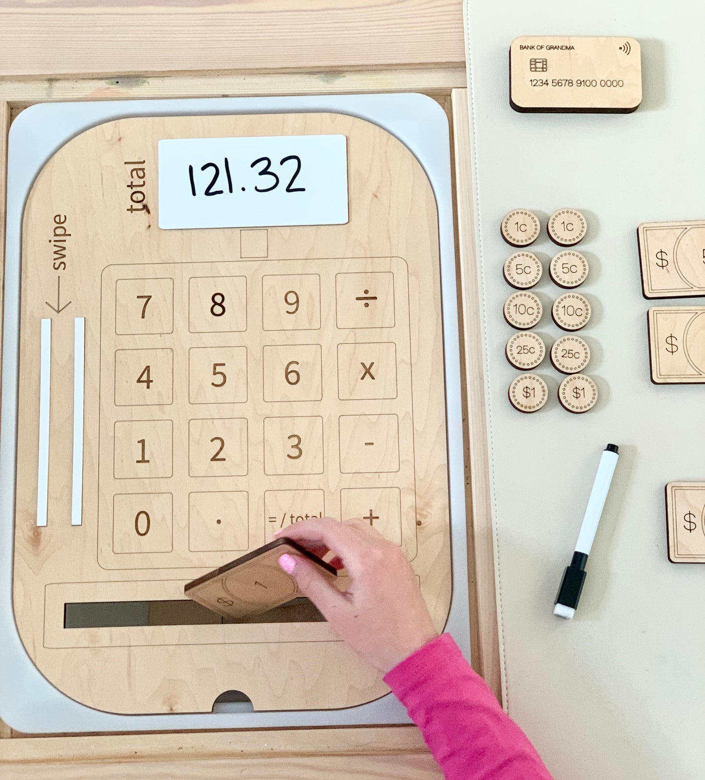 Cash Register, Credit Card and Money Flisat Insert