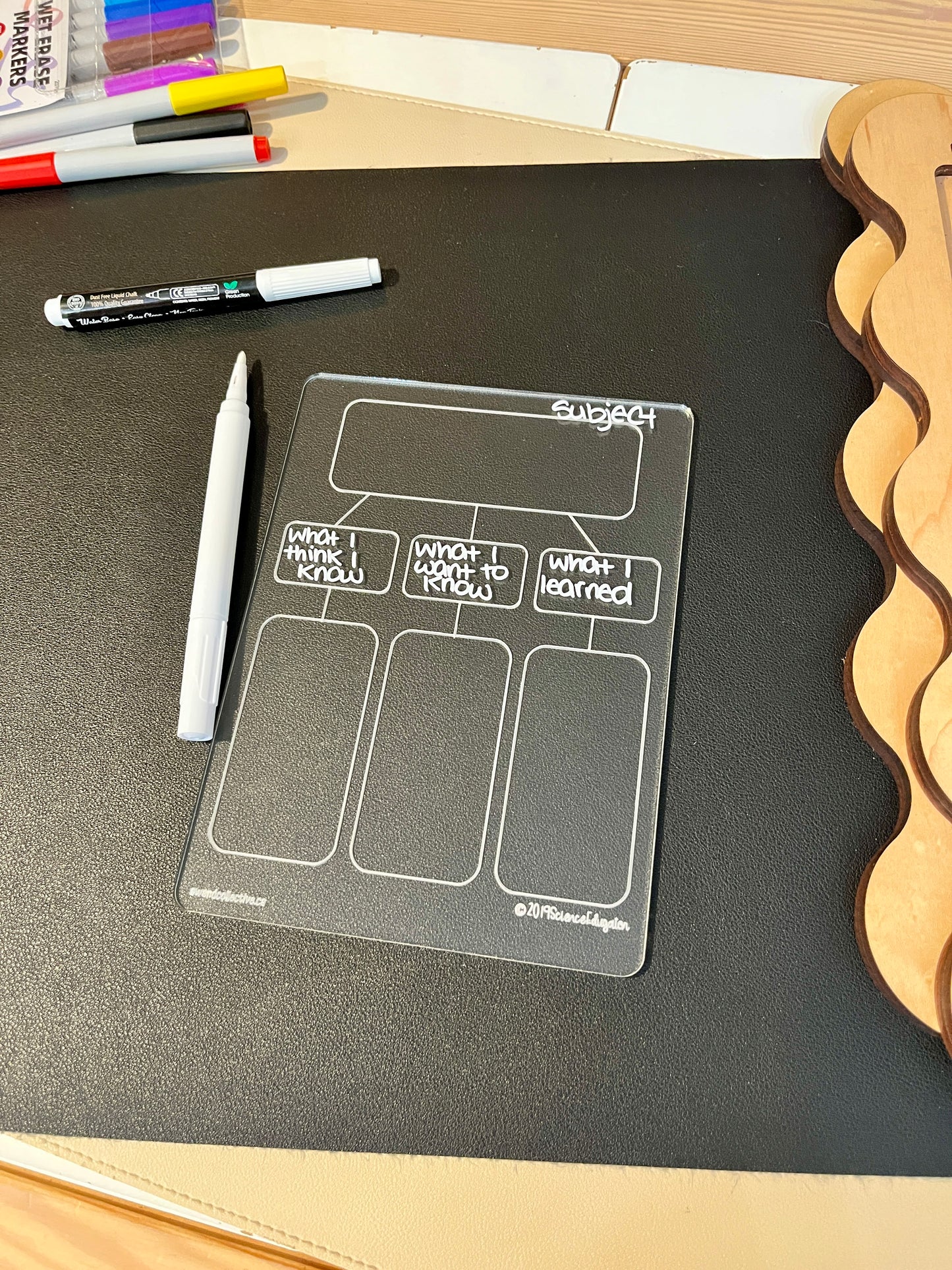 Graphic Organizer / Story Planning / Language Arts Chart Dry Erase Acrylic Tracing Board; can also fit as a Flisat Insert