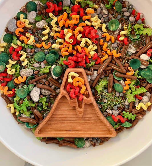 Volcano Lava Plate / Sensory Tray