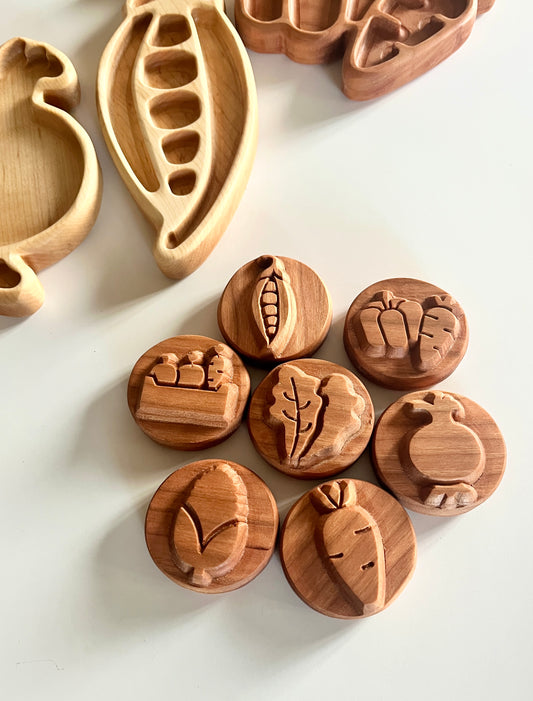 Play Dough Stampers - Vegetables, 7 Styles